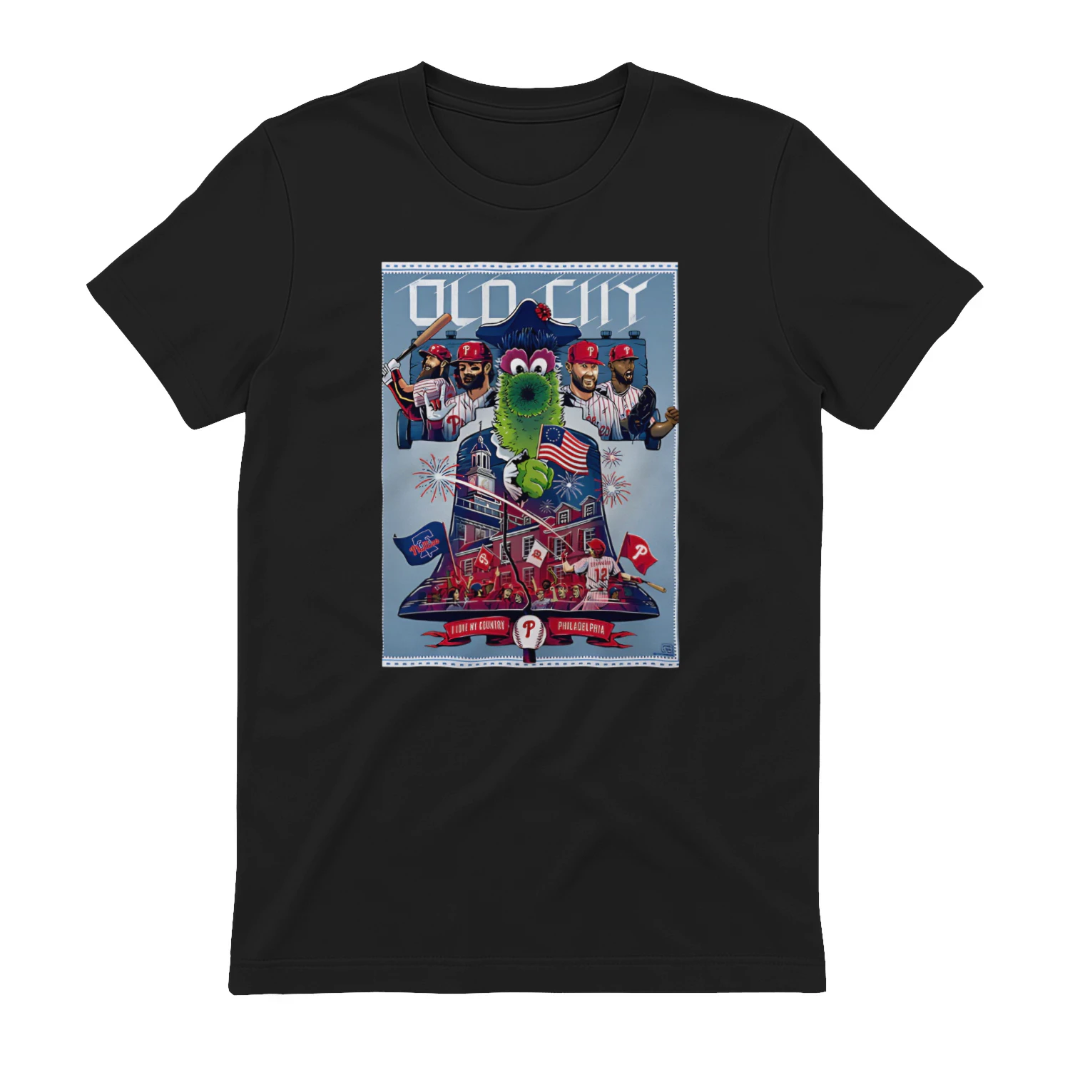 Bryce Harper Kyle Schwarber Philadelphia Phillies The Phanatic Old City I Love My Country MLB All-Star Game 2026 shirt