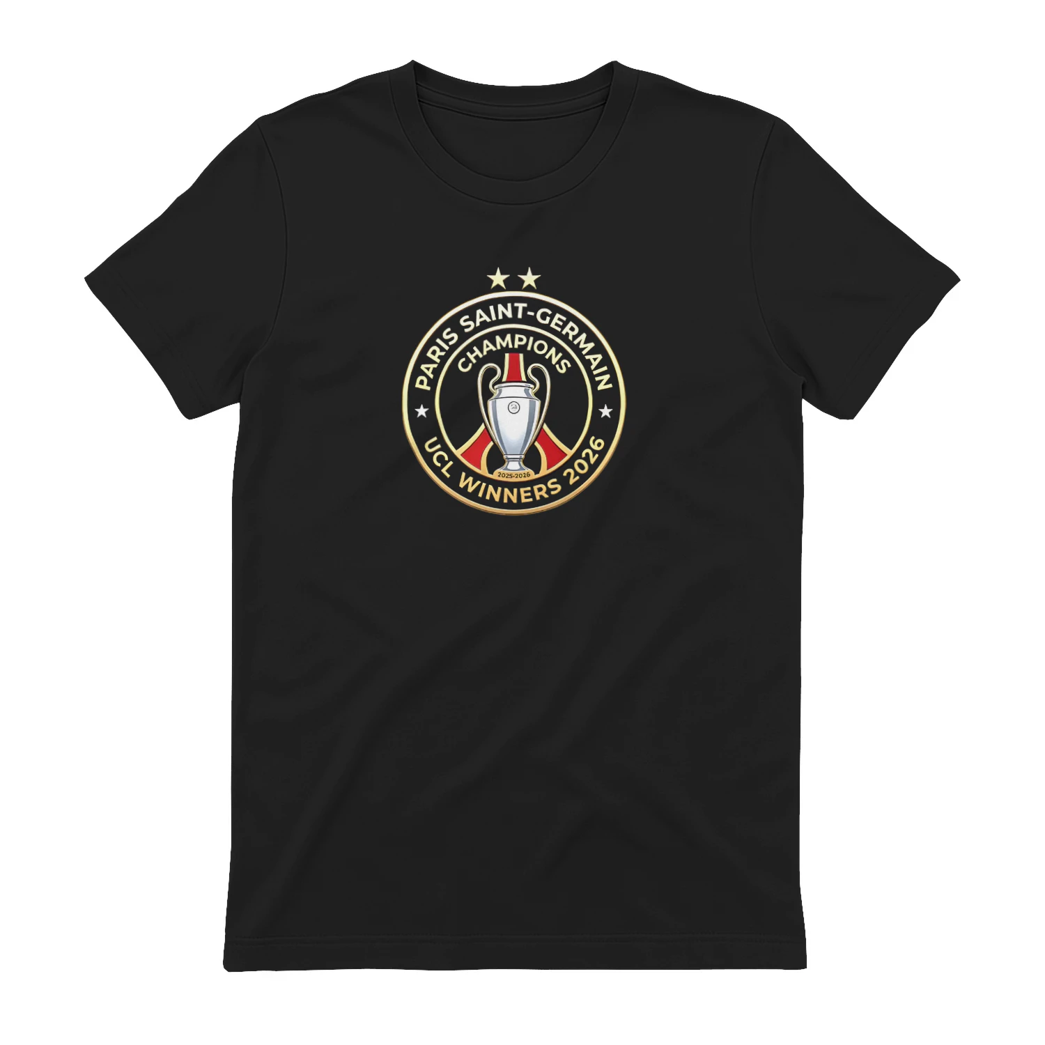 PSG Champions UCL Winners 2026 logo shirt