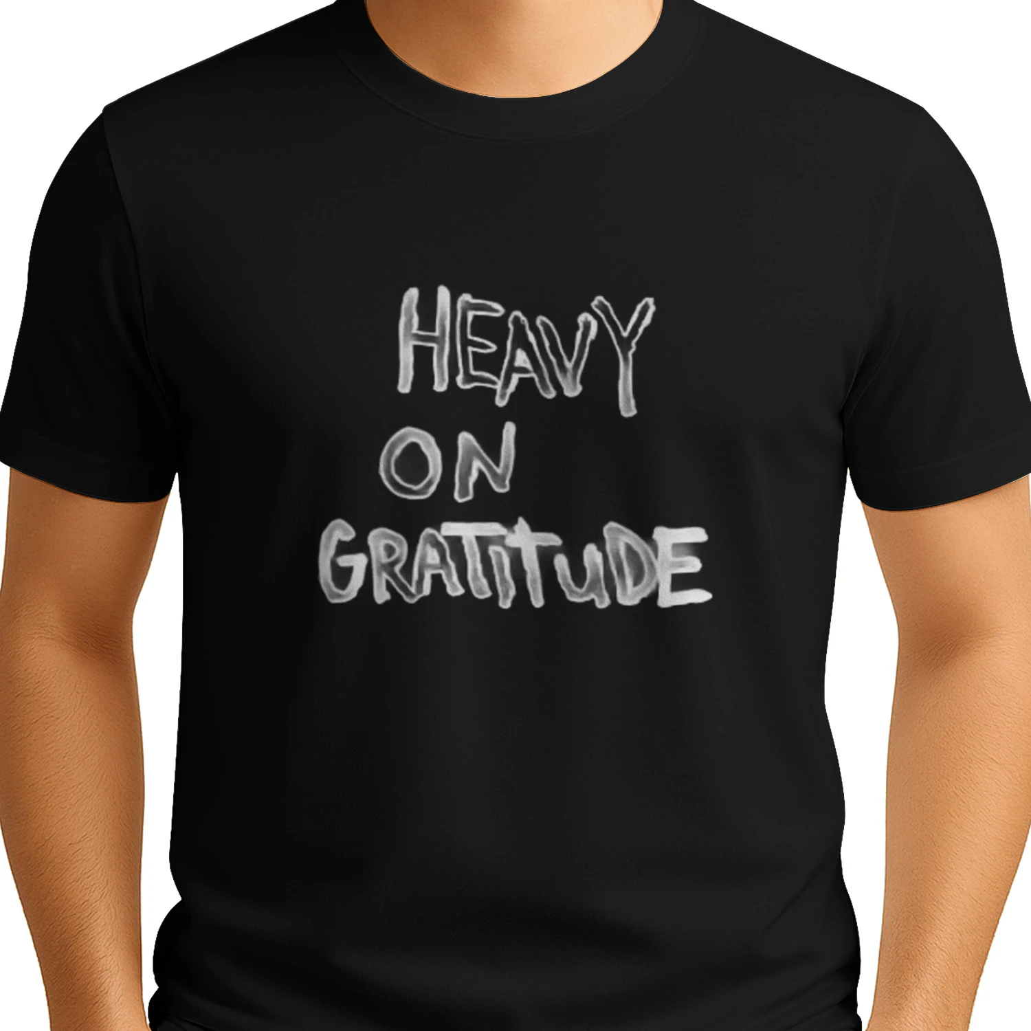 Heavy on Gratitude positive vibes thankful T-shirt