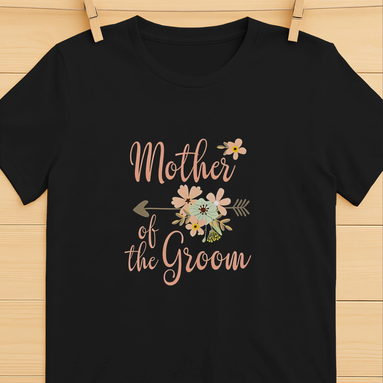 Mother of the Groom Flowers Mother’s Day T-Shirt – Wedding & Mother’s Day Gift Tee
