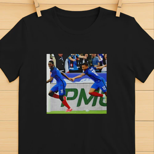 Kylian Mbappé and Ousmane Dembélé France National Team graphic shirt