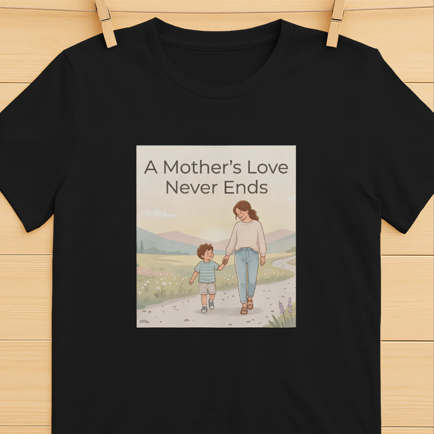A mother love never ends shirt