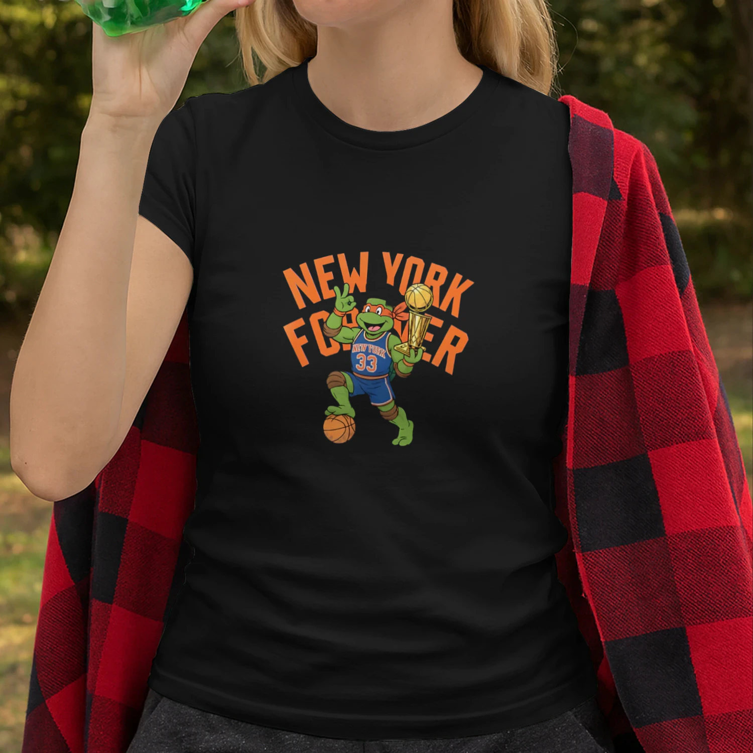 Patrick Ewing New York Knicks NBA Teenage Mutant Ninja Turtles New York Forever shirt
