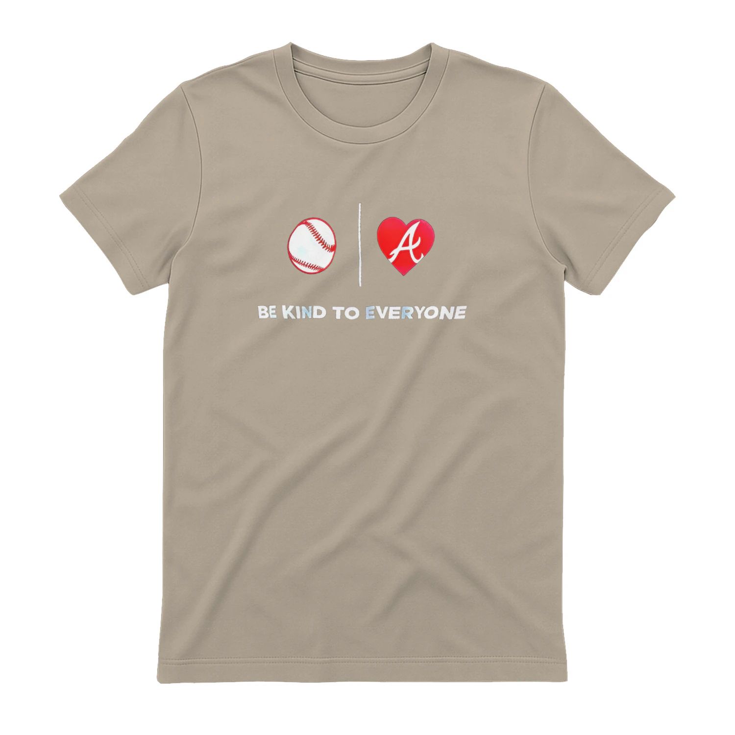 Be Kind to Everyone Atlanta Braves Jordyn’s Summer Shirt – Baseball Fan Kindness Graphic Tee