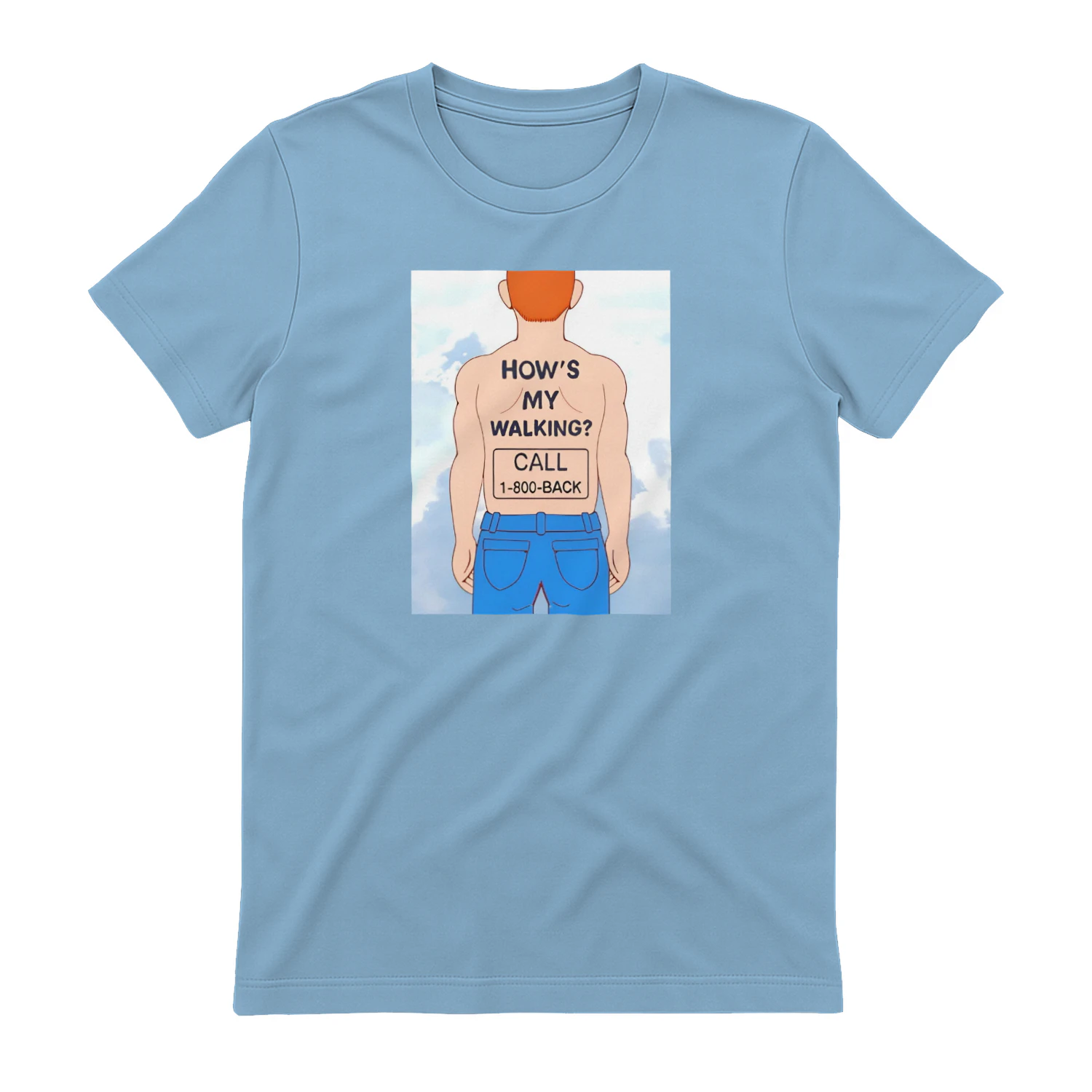 Human how’s my walking call 1 800 back shirt