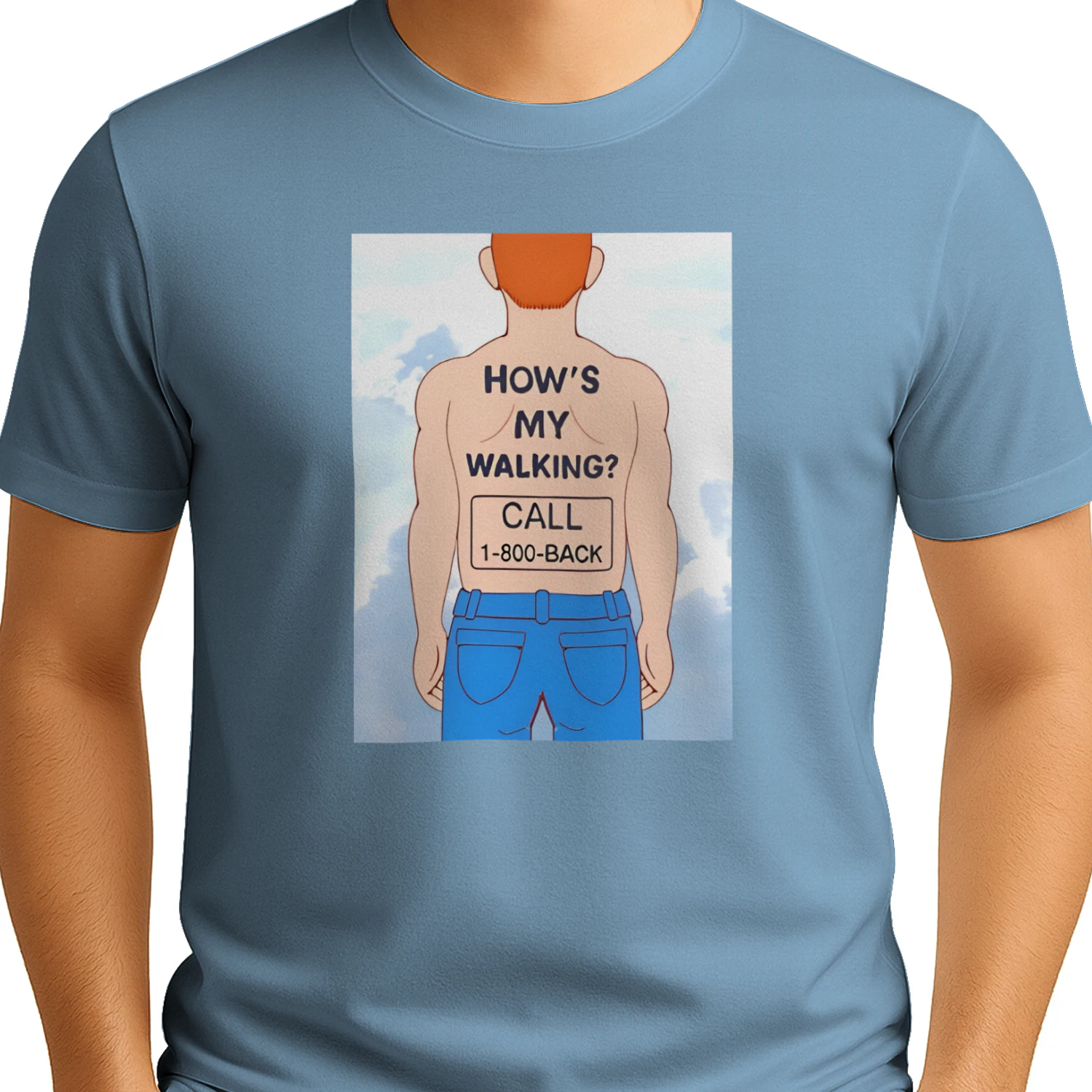 Human how’s my walking call 1 800 back shirt