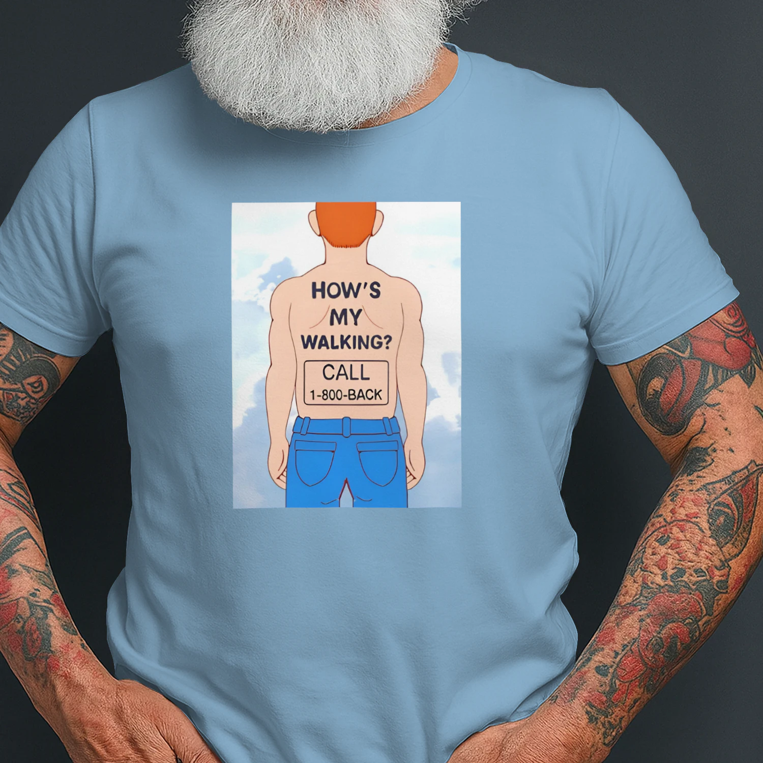 Human how’s my walking call 1 800 back shirt
