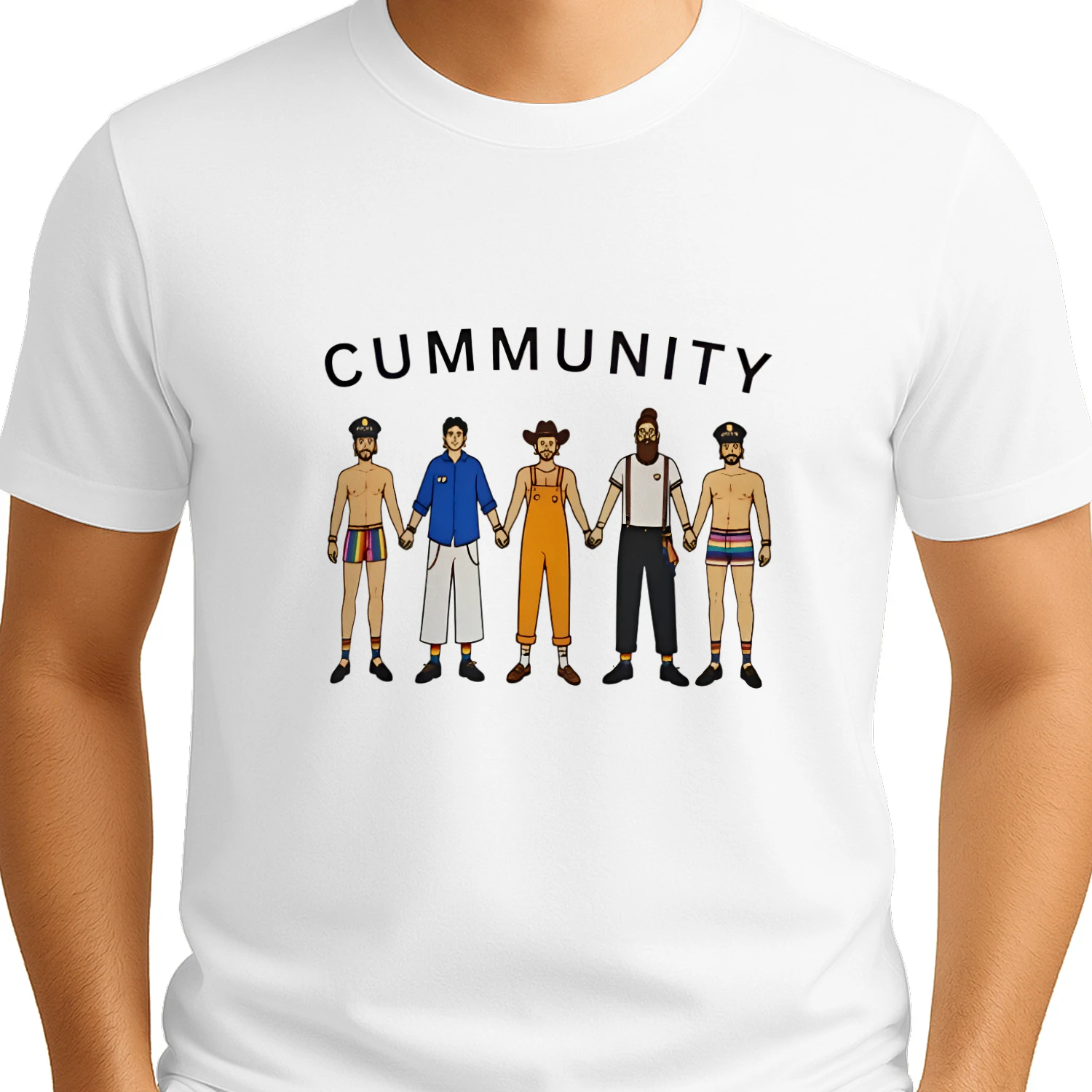 Cummunity Pride Group LGBTQ Community Rainbow shirt
