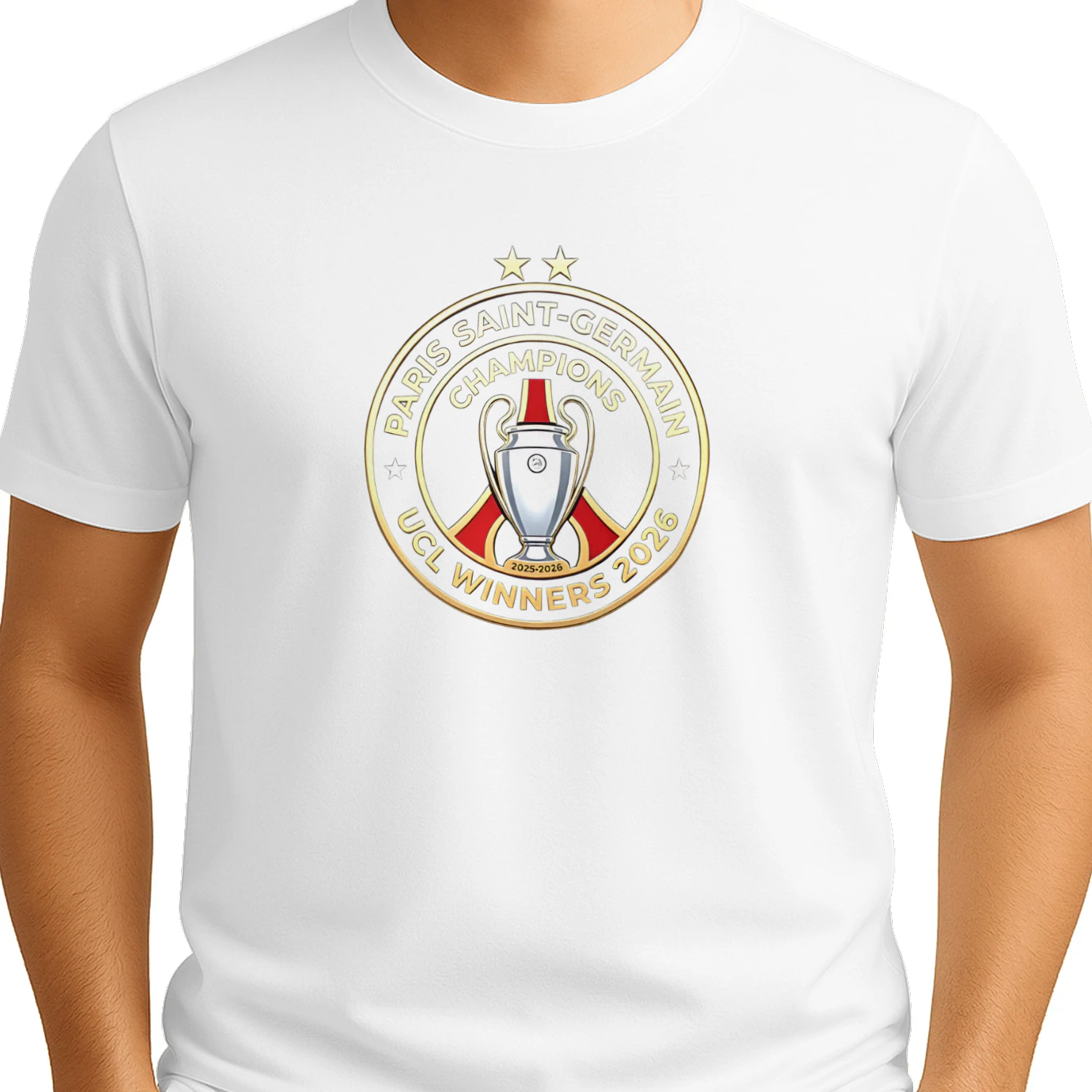 PSG Champions UCL Winners 2026 logo shirt