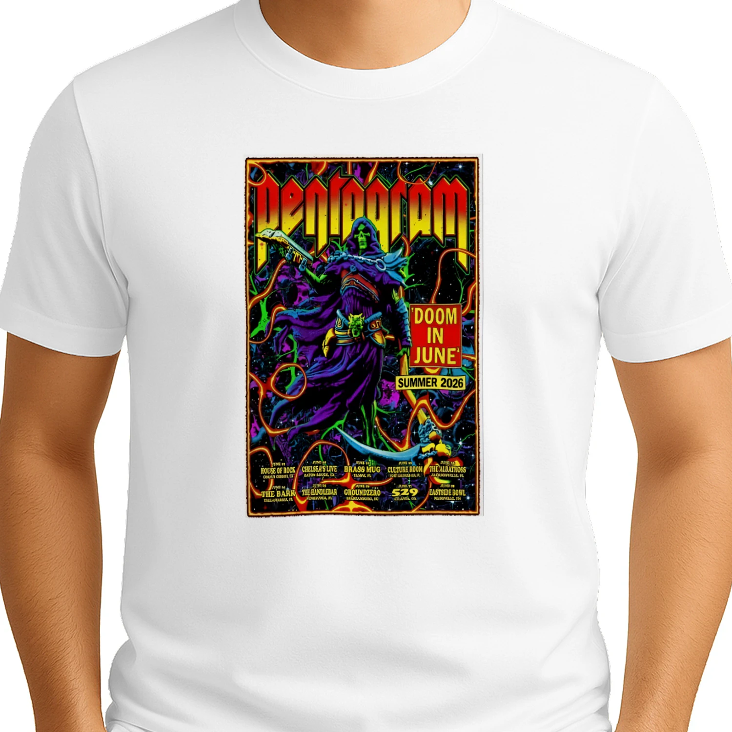 Official Pentagram Tour Summer 2026 Poster Shirt