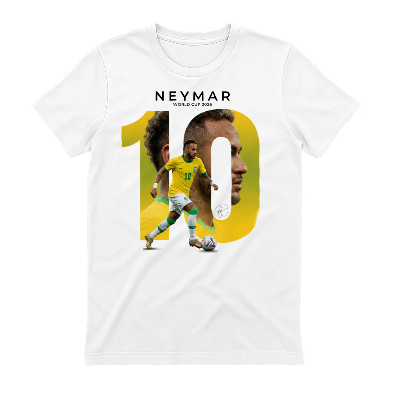 Neymar Jr Brazil #10 World Cup 2026 Soccer Fan T-Shirt, Football Graphic Tee for Men & Women ⚽🇧🇷 Get Yours!