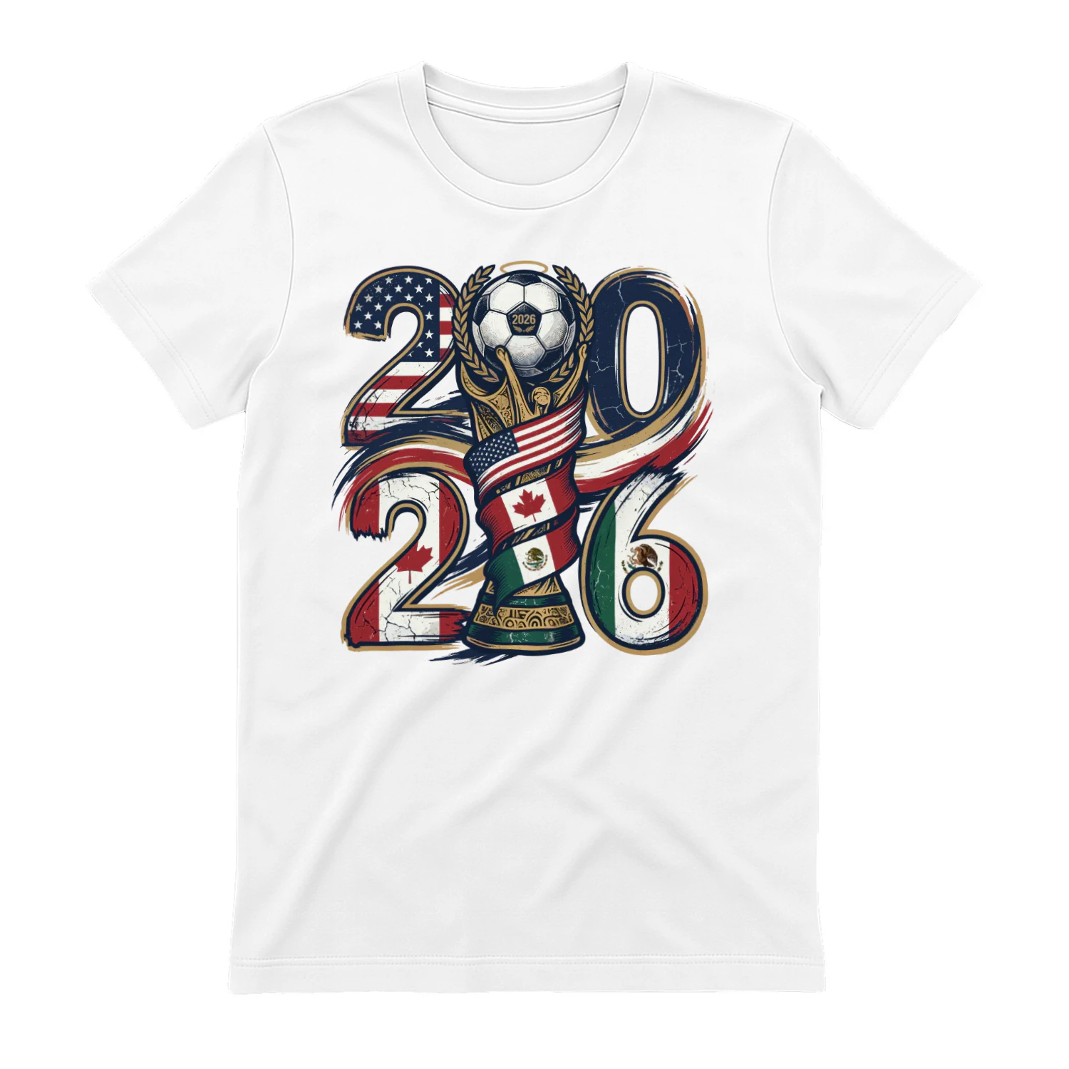 World Cup 2026 USA Canada Mexico Soccer Fan T-Shirt ⚽🏆 Football Tournament Graphic Tee, Sports Lover Gift, Get Yours!