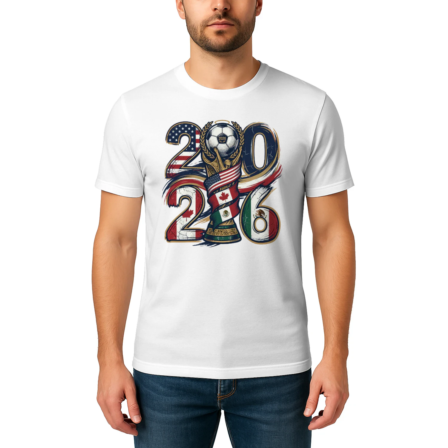 World Cup 2026 USA Canada Mexico Soccer Fan T-Shirt ⚽🏆 Football Tournament Graphic Tee, Sports Lover Gift, Get Yours!