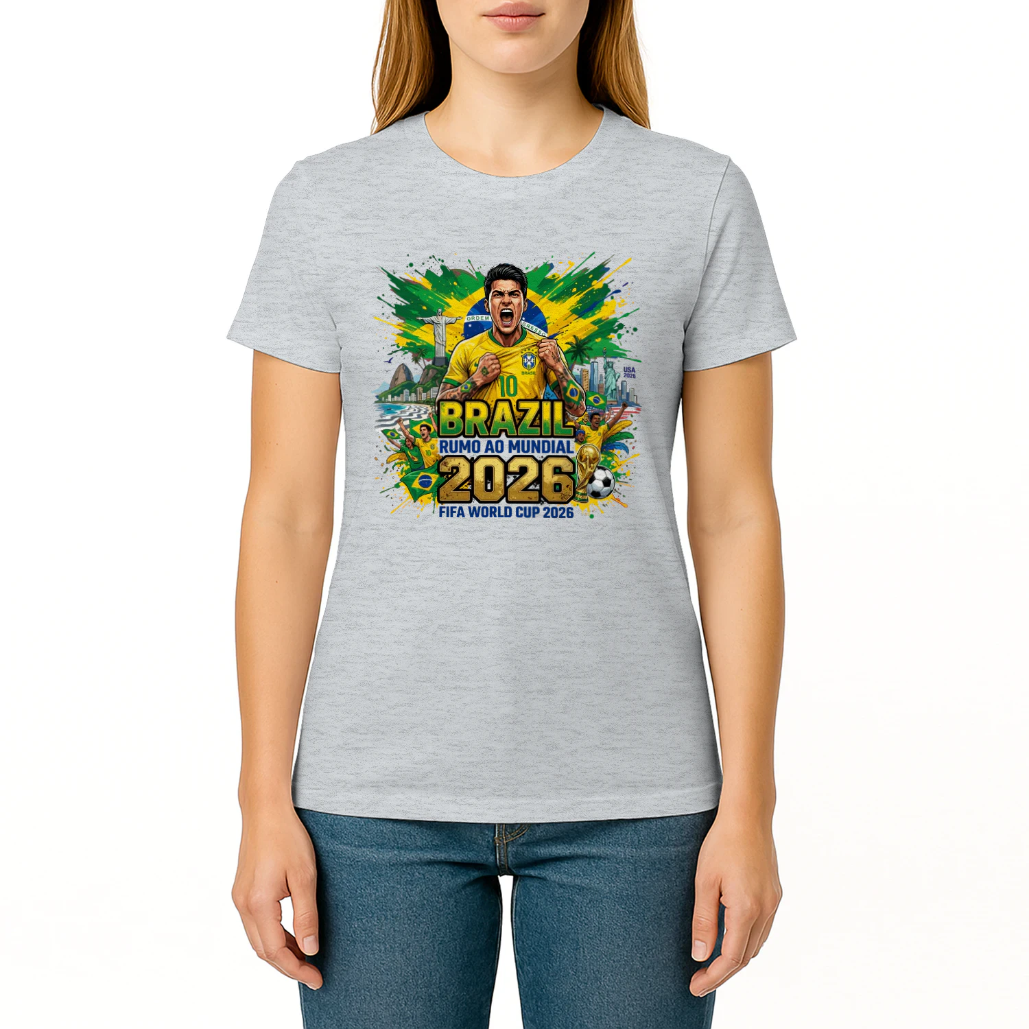 Brazil Road to World Cup 2026 Soccer Fan T-Shirt ⚽🇧🇷 Football Supporter Graphic Tee, Brazil Fan Gift, Get Yours!