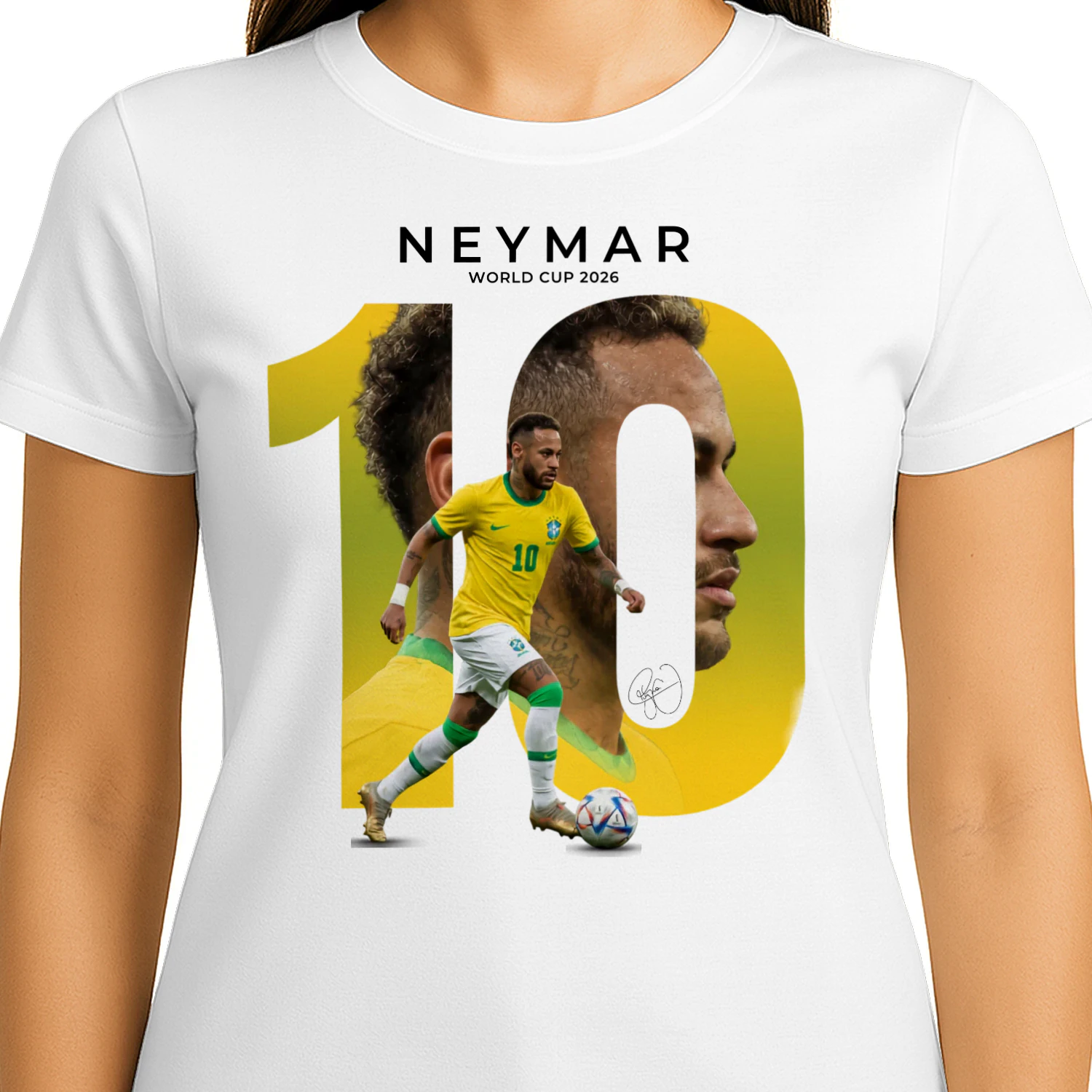 Neymar Jr Brazil #10 World Cup 2026 Soccer Fan T-Shirt, Football Graphic Tee for Men & Women ⚽🇧🇷 Get Yours!