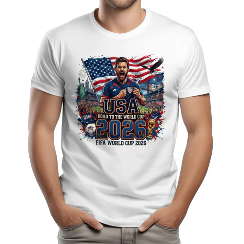 USA Road To World Cup 2026 Soccer Fan T-Shirt