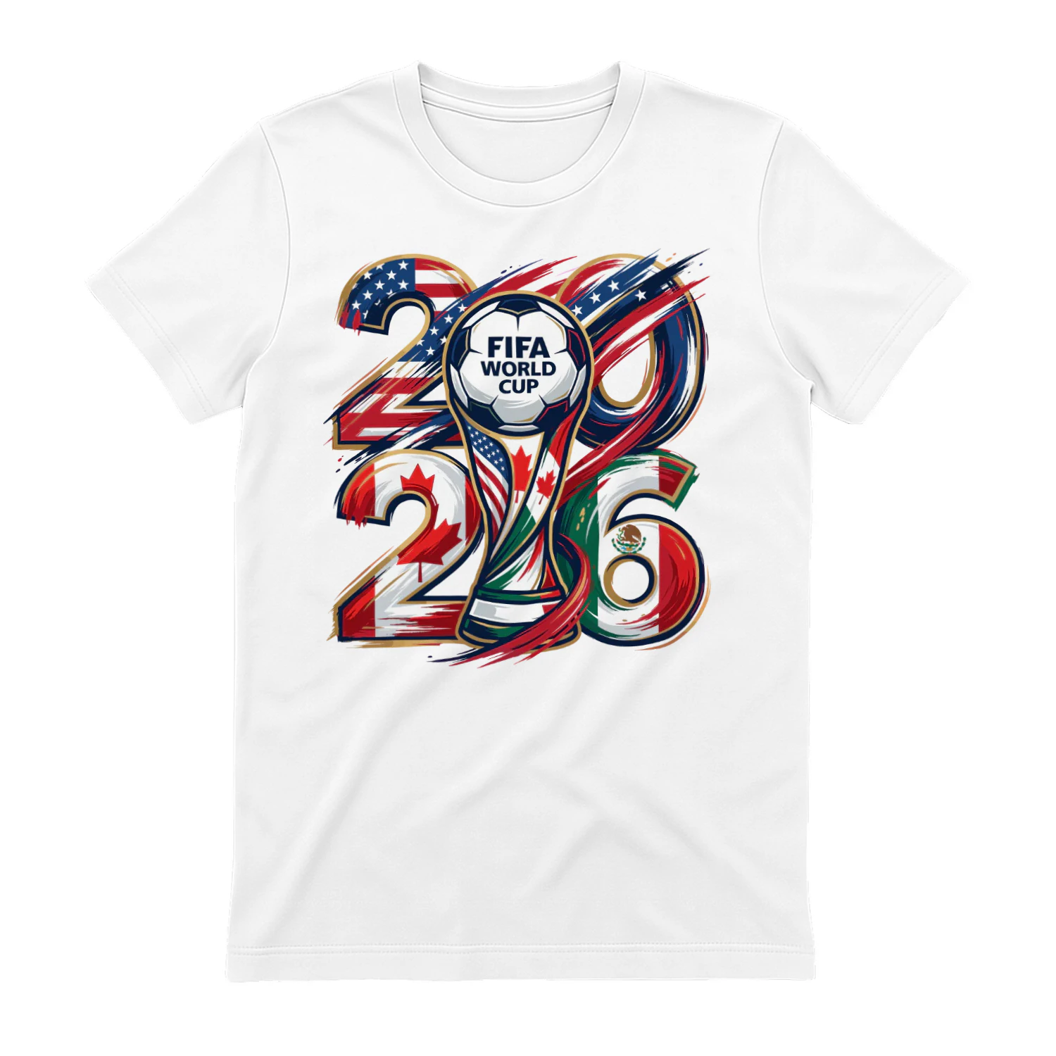 ⚽ FIFA World Cup 2026 USA Canada Mexico Classic Unisex T-shirt, Soccer Trophy Fan Classic Unisex T-shirt, Football Championship Graphic, Get Yours!