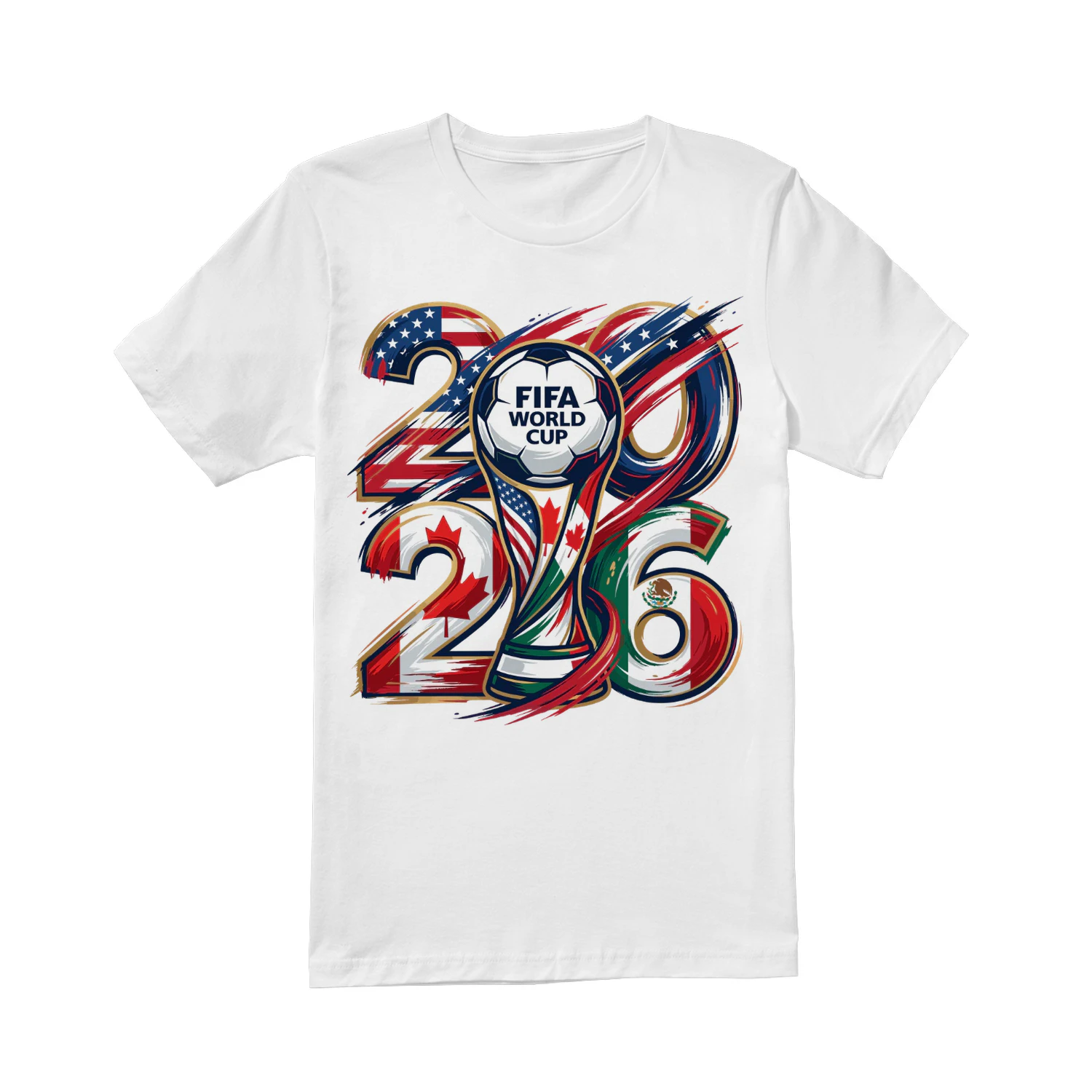 ⚽ FIFA World Cup 2026 USA Canada Mexico Classic Unisex T-shirt, Soccer Trophy Fan Classic Unisex T-shirt, Football Championship Graphic, Get Yours!