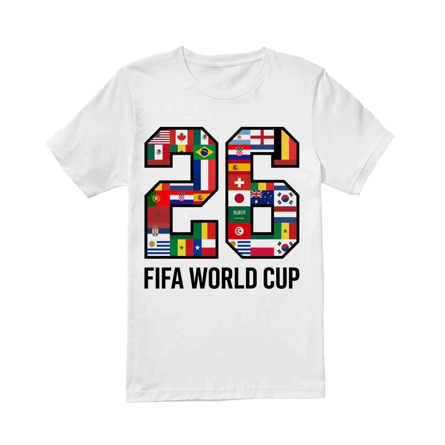 🌎 FIFA World Cup 2026 Qualified Nations Classic Unisex T-shirt, International Soccer Fan Classic Unisex T-shirt, Football Flags Graphic T-Shirt, Get Yours!
