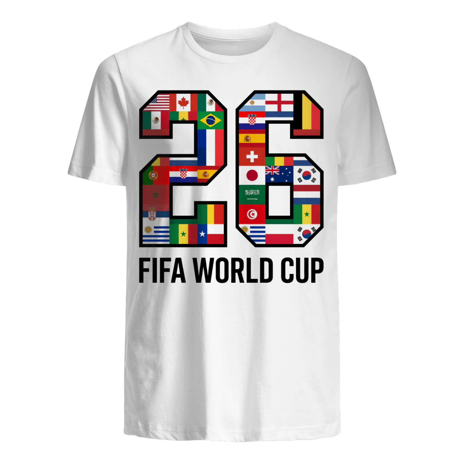 🌎 FIFA World Cup 2026 Qualified Nations Classic Unisex T-shirt, International Soccer Fan Classic Unisex T-shirt, Football Flags Graphic T-Shirt, Get Yours!