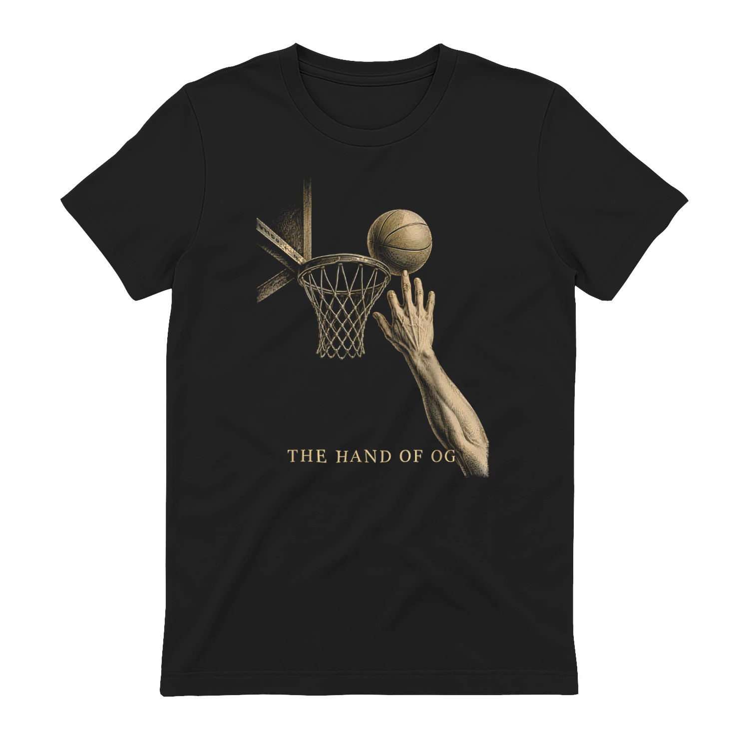 🏀 The Hand of OG Basketball T-Shirt | Vintage Basketball Art Tee | Retro Hoops Fan Shirt | Basketball Player Gift | Get Yours!