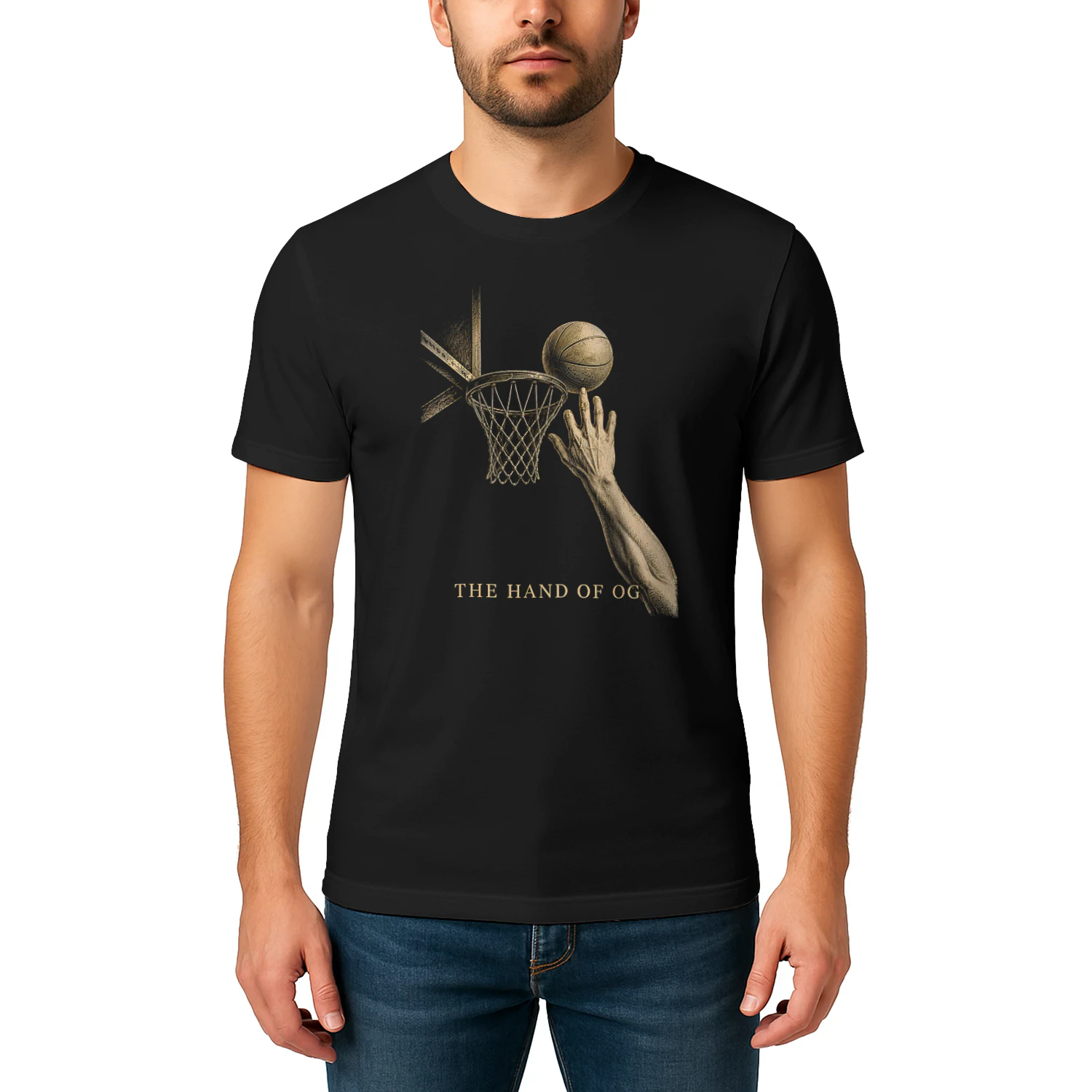 🏀 The Hand of OG Basketball T-Shirt | Vintage Basketball Art Tee | Retro Hoops Fan Shirt | Basketball Player Gift | Get Yours!