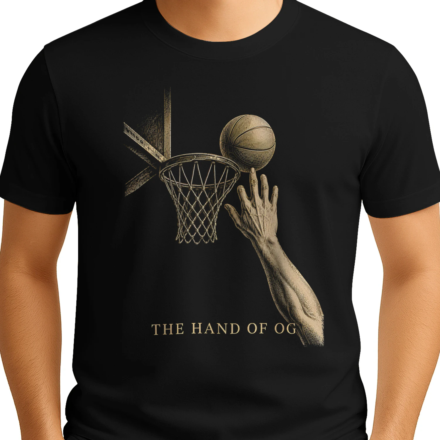 🏀 The Hand of OG Basketball T-Shirt | Vintage Basketball Art Tee | Retro Hoops Fan Shirt | Basketball Player Gift | Get Yours!