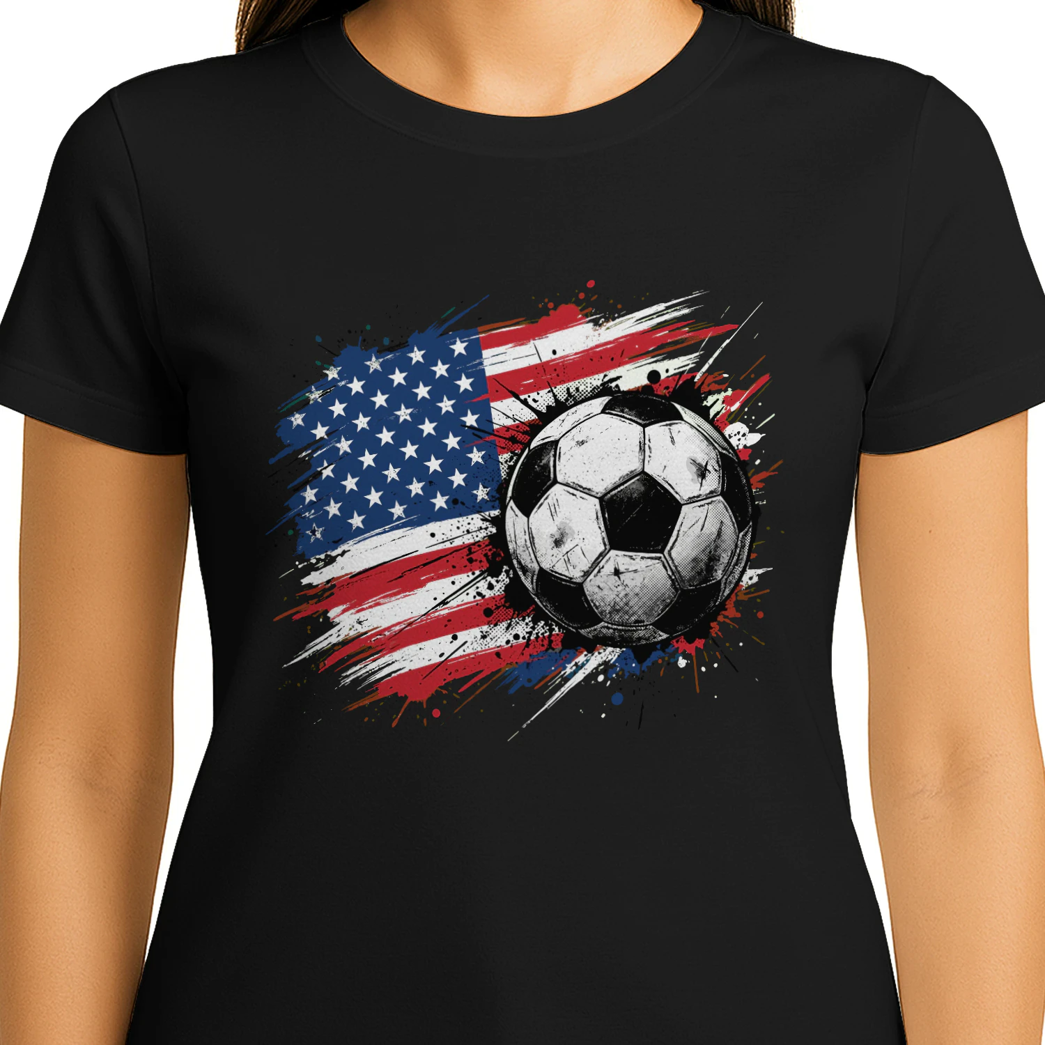 🇺🇸 USA Soccer Fan Classic Unisex T-shirt, American Flag Football Classic Unisex T-shirt, Patriotic World Cup 2026 Soccer Graphic, Get Yours!