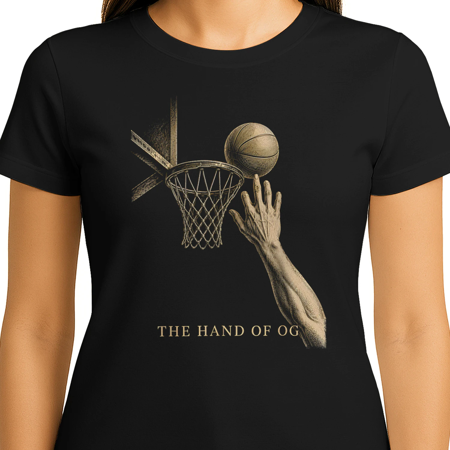 🏀 The Hand of OG Basketball T-Shirt | Vintage Basketball Art Tee | Retro Hoops Fan Shirt | Basketball Player Gift | Get Yours!