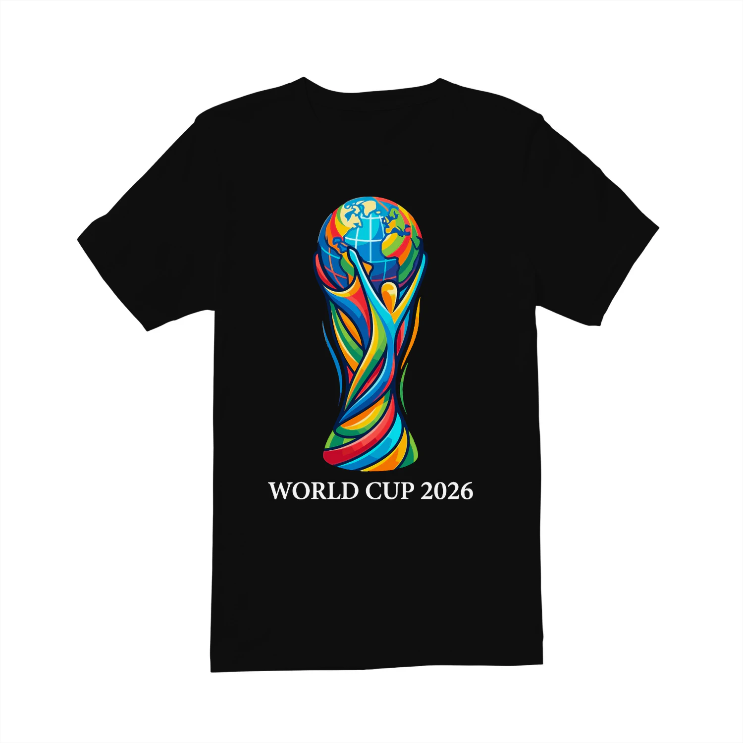 🌎 World Cup 2026 Trophy Classic Unisex T-shirt, Colorful Soccer Championship Graphic Classic Unisex T-shirt, Football Fan Apparel, Get Yours!