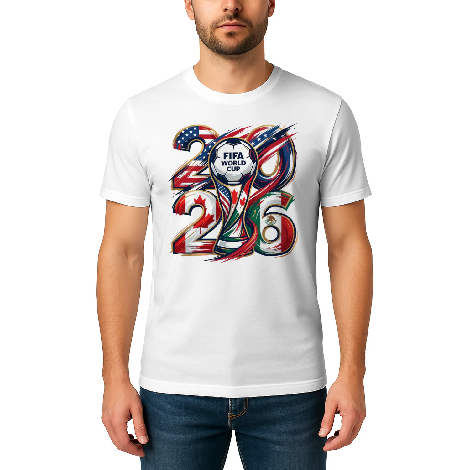 ⚽ FIFA World Cup 2026 USA Canada Mexico Classic Unisex T-shirt, Soccer Trophy Fan Classic Unisex T-shirt, Football Championship Graphic, Get Yours!