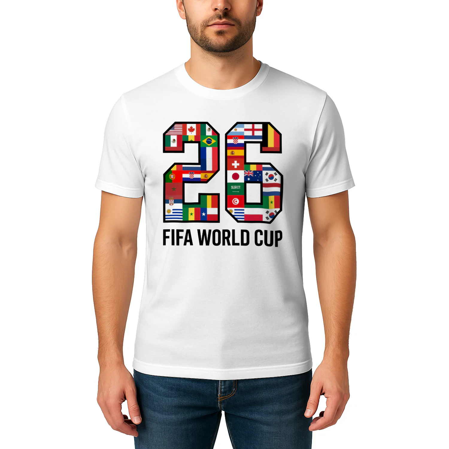 🌎 FIFA World Cup 2026 Qualified Nations Classic Unisex T-shirt, International Soccer Fan Classic Unisex T-shirt, Football Flags Graphic T-Shirt, Get Yours!