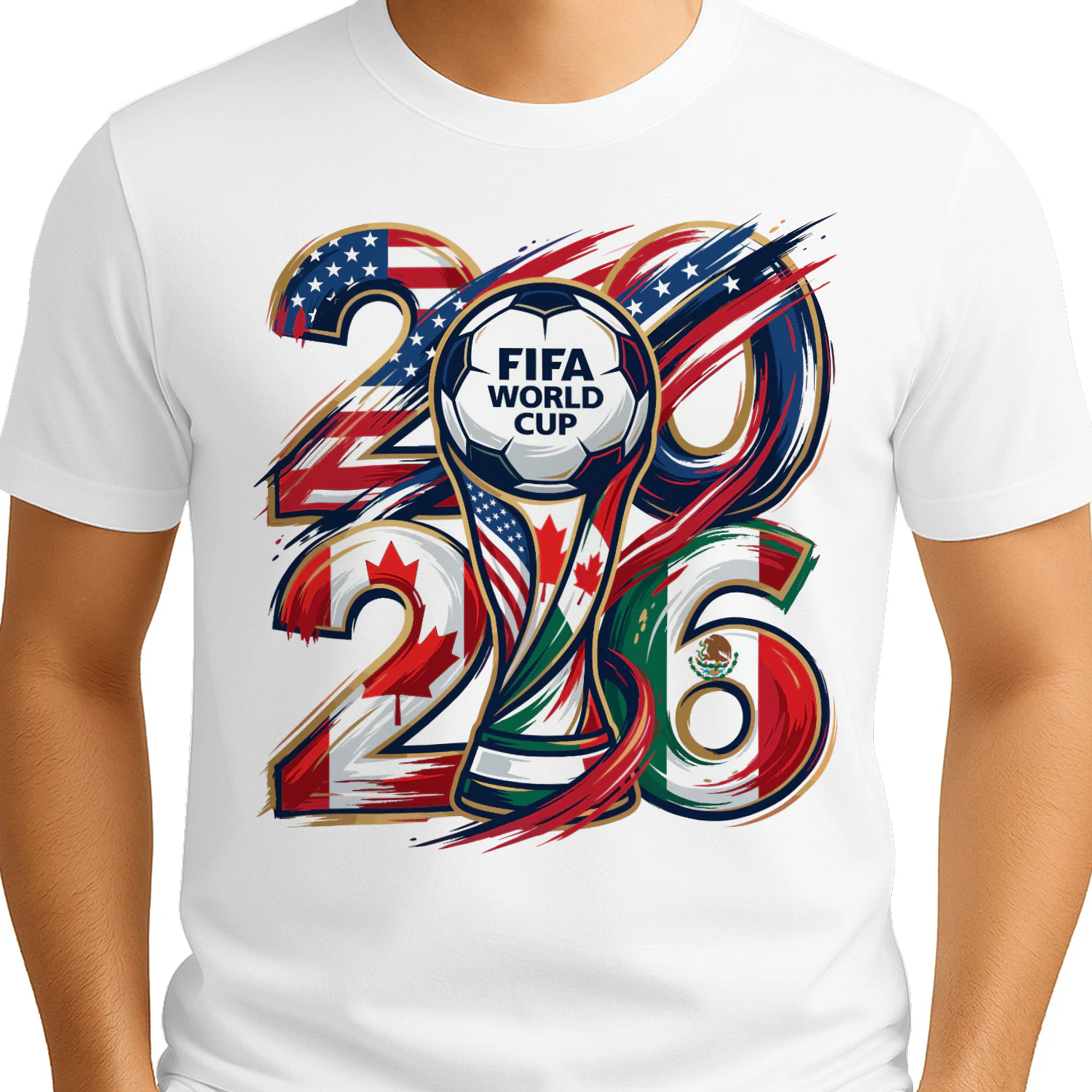 ⚽ FIFA World Cup 2026 USA Canada Mexico Classic Unisex T-shirt, Soccer Trophy Fan Classic Unisex T-shirt, Football Championship Graphic, Get Yours!