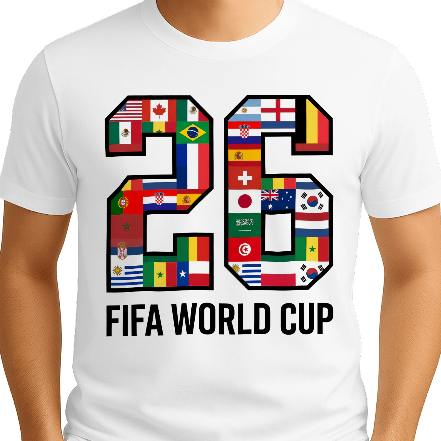 🌎 FIFA World Cup 2026 Qualified Nations Classic Unisex T-shirt, International Soccer Fan Classic Unisex T-shirt, Football Flags Graphic T-Shirt, Get Yours!