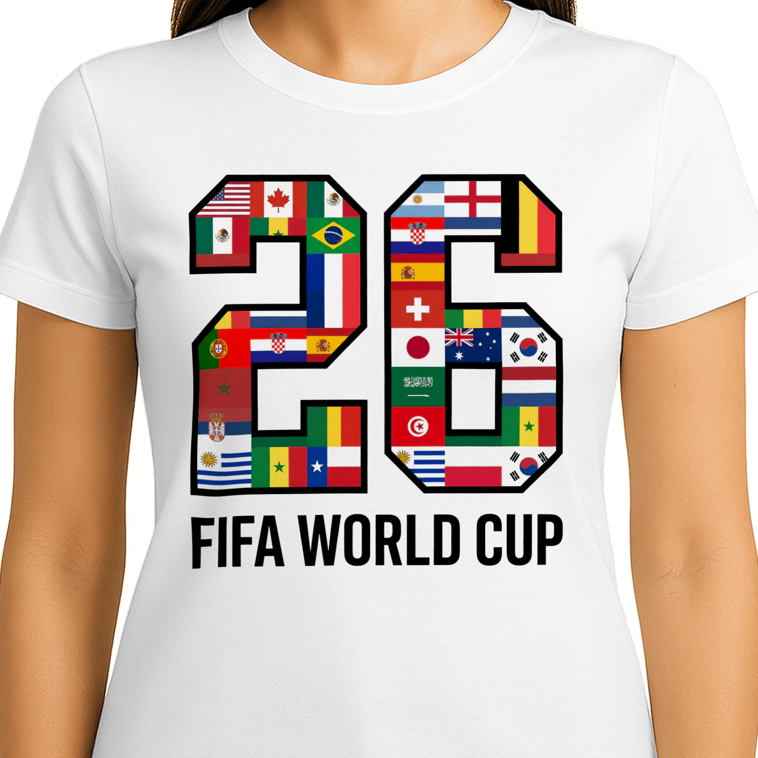 🌎 FIFA World Cup 2026 Qualified Nations Classic Unisex T-shirt, International Soccer Fan Classic Unisex T-shirt, Football Flags Graphic T-Shirt, Get Yours!