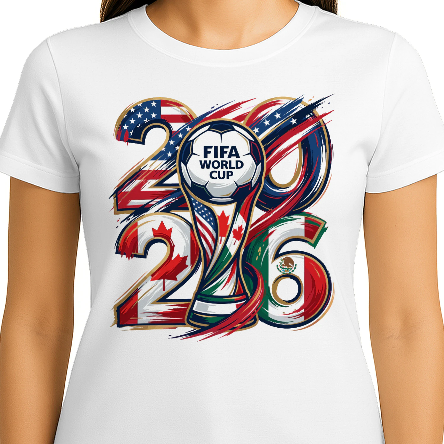 ⚽ FIFA World Cup 2026 USA Canada Mexico Classic Unisex T-shirt, Soccer Trophy Fan Classic Unisex T-shirt, Football Championship Graphic, Get Yours!
