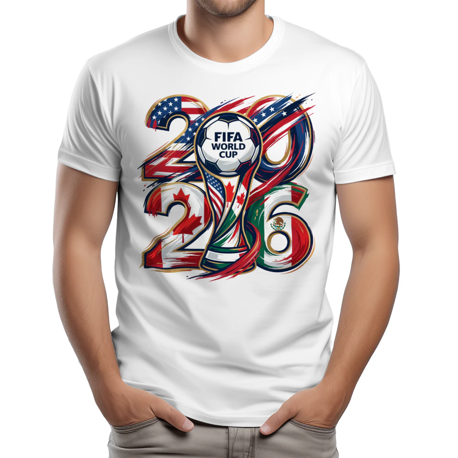 ⚽ FIFA World Cup 2026 USA Canada Mexico Classic Unisex T-shirt, Soccer Trophy Fan Classic Unisex T-shirt, Football Championship Graphic, Get Yours!
