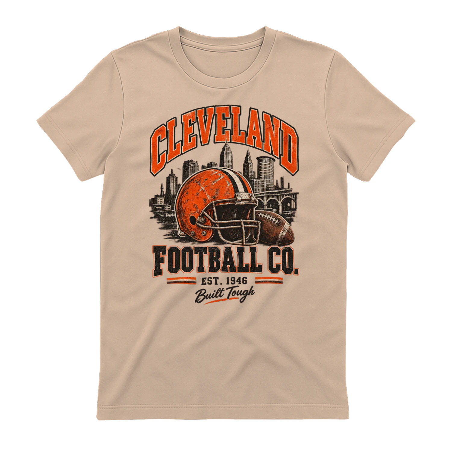 Fan-made Browns t-shirt with Cleveland Football Est. 1946 graphic
