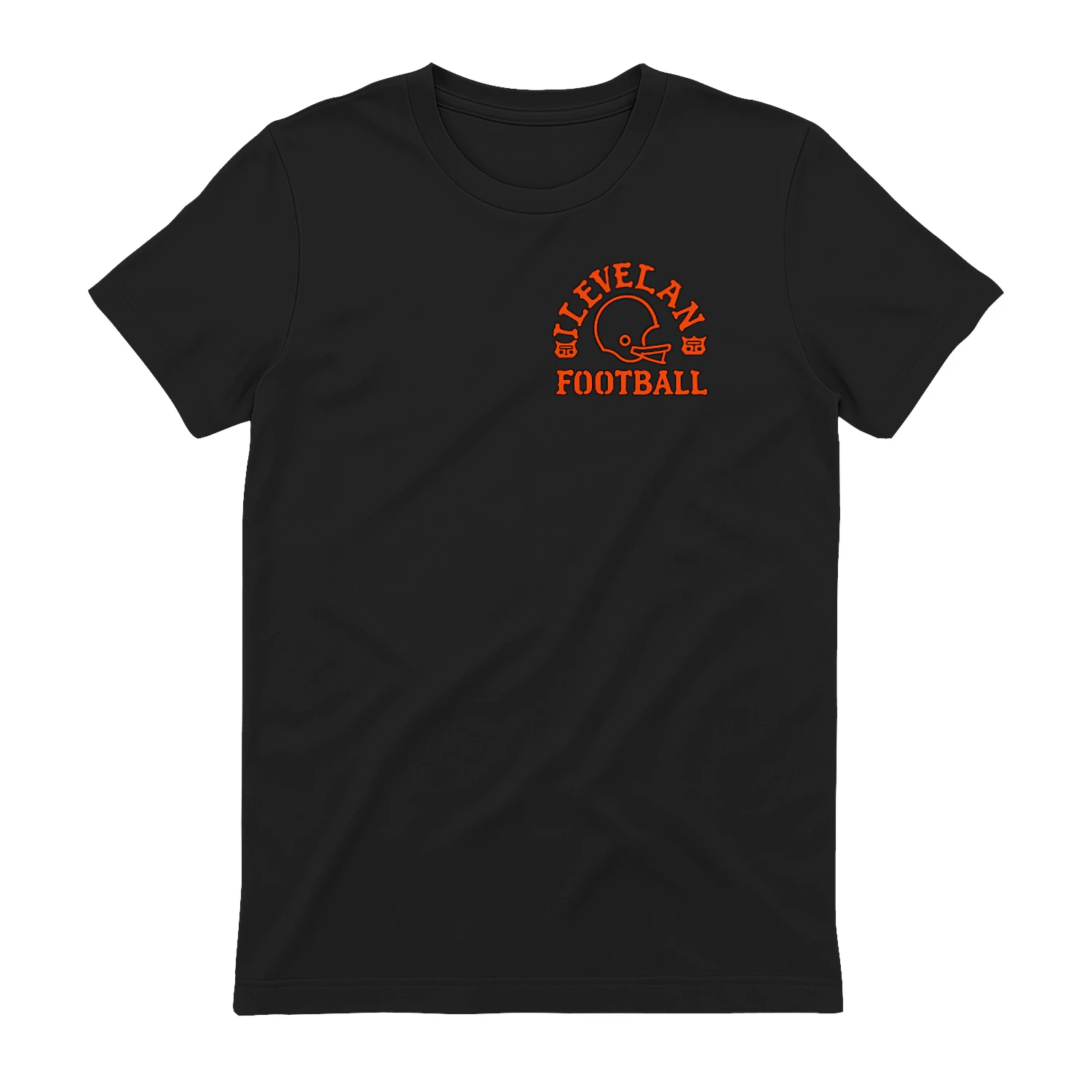 Fan-made Browns t-shirt with Cleveland Football - Beware Of The Dawgs graphic, view 2