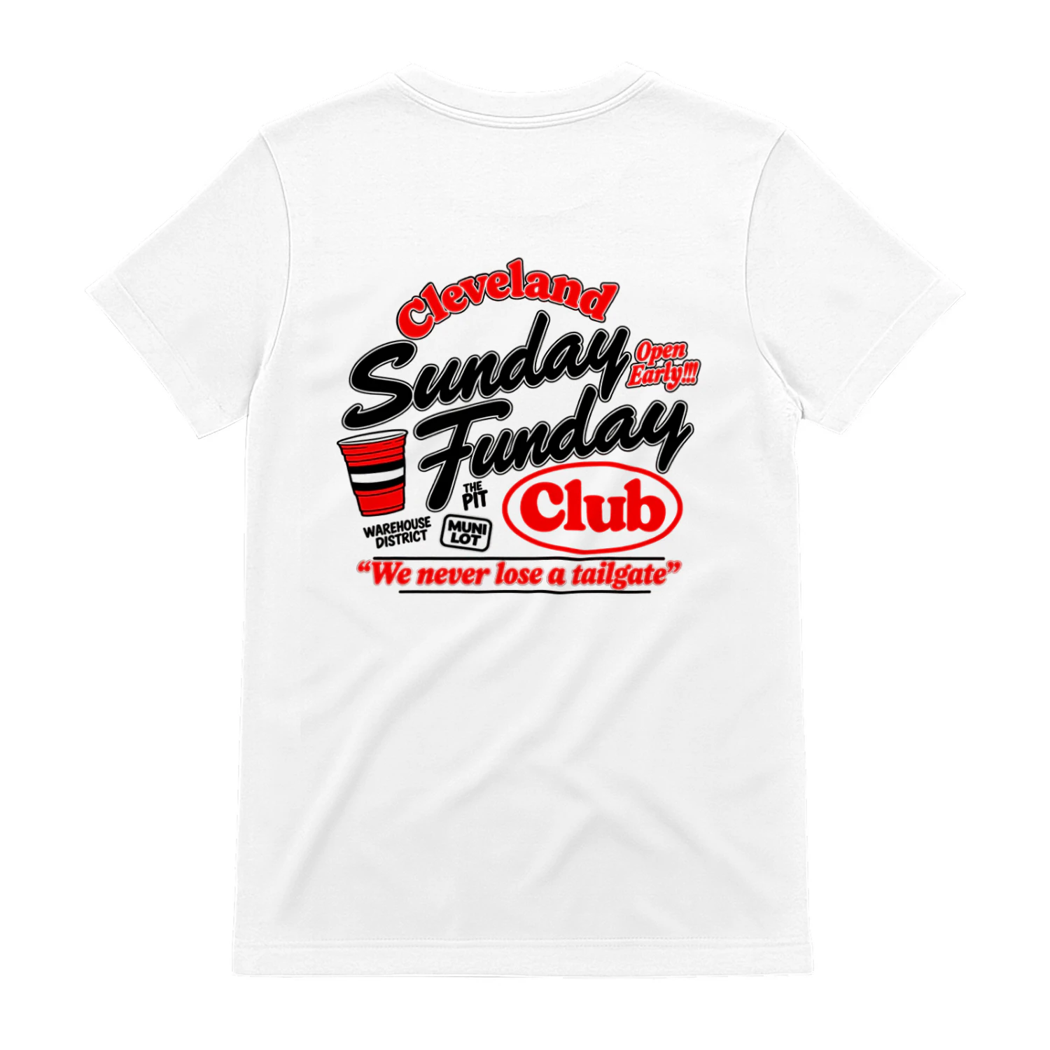 Fan-made Browns t-shirt with Limited Edition Browns Sunday Funday graphic