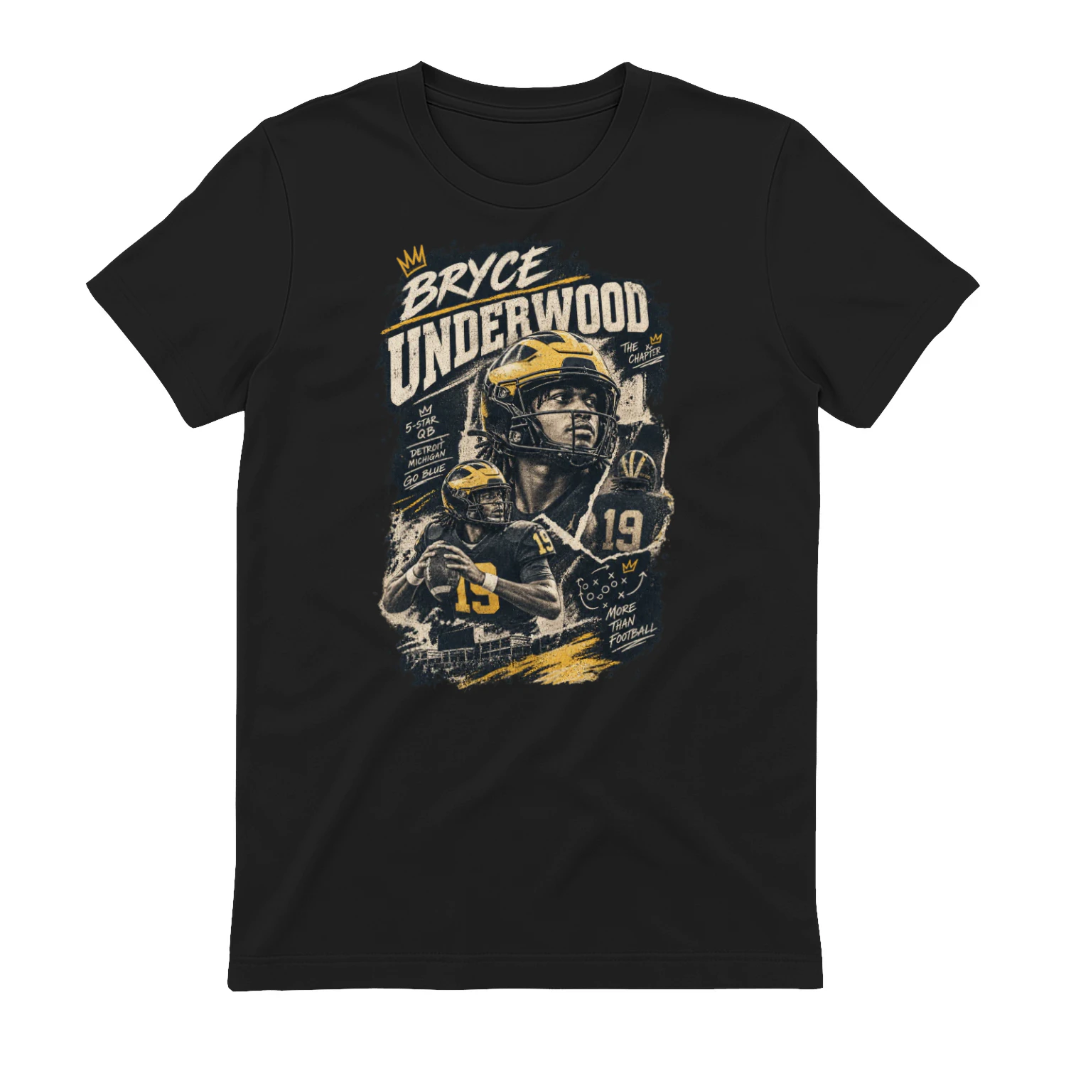 Fan-made Michigan t-shirt with Bryce 19 graphic