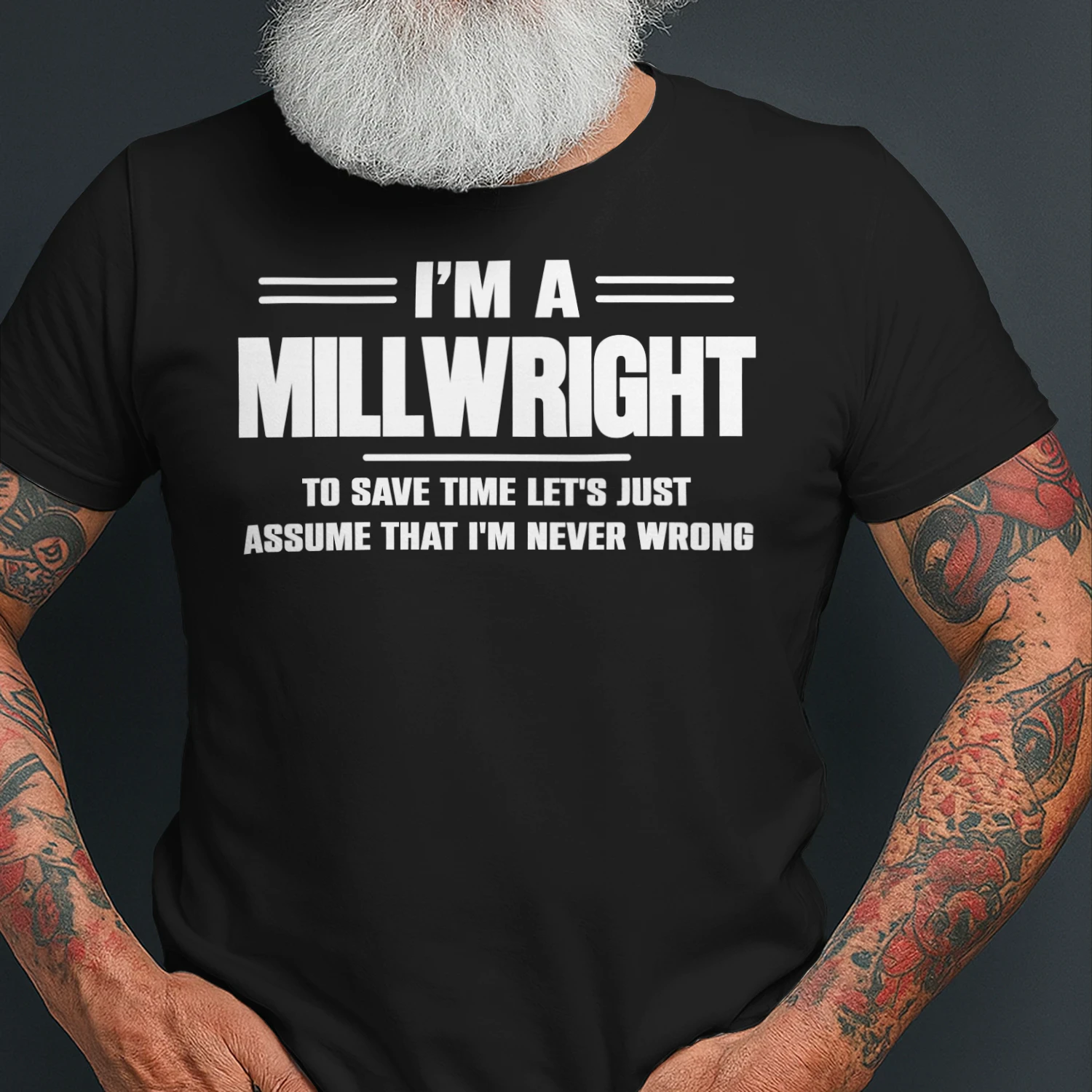 I AM A MILLWRIGHT - I AM NEVER WRONG