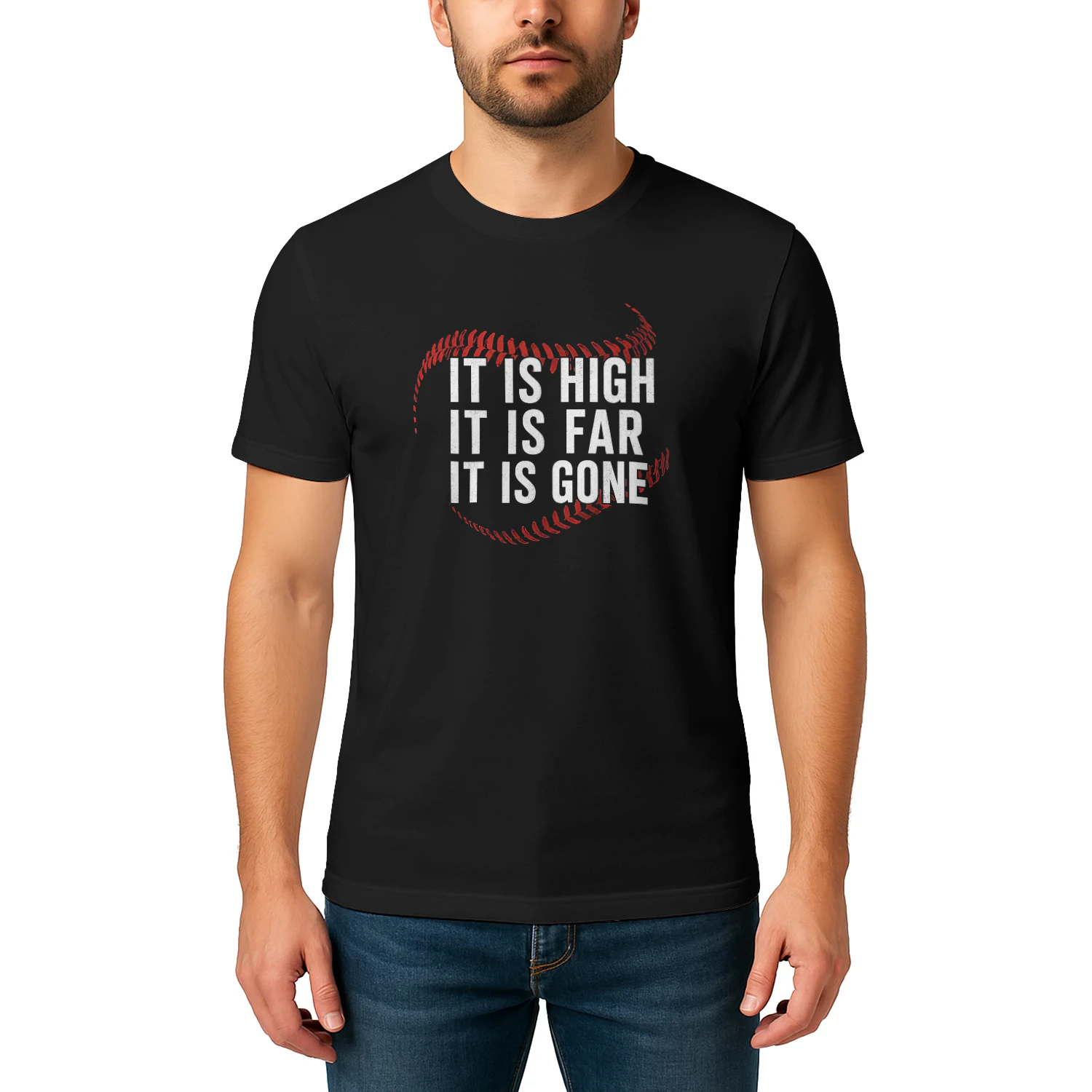 It Is High It Is Far It Is Gone – Vintage Baseball T-Shirt