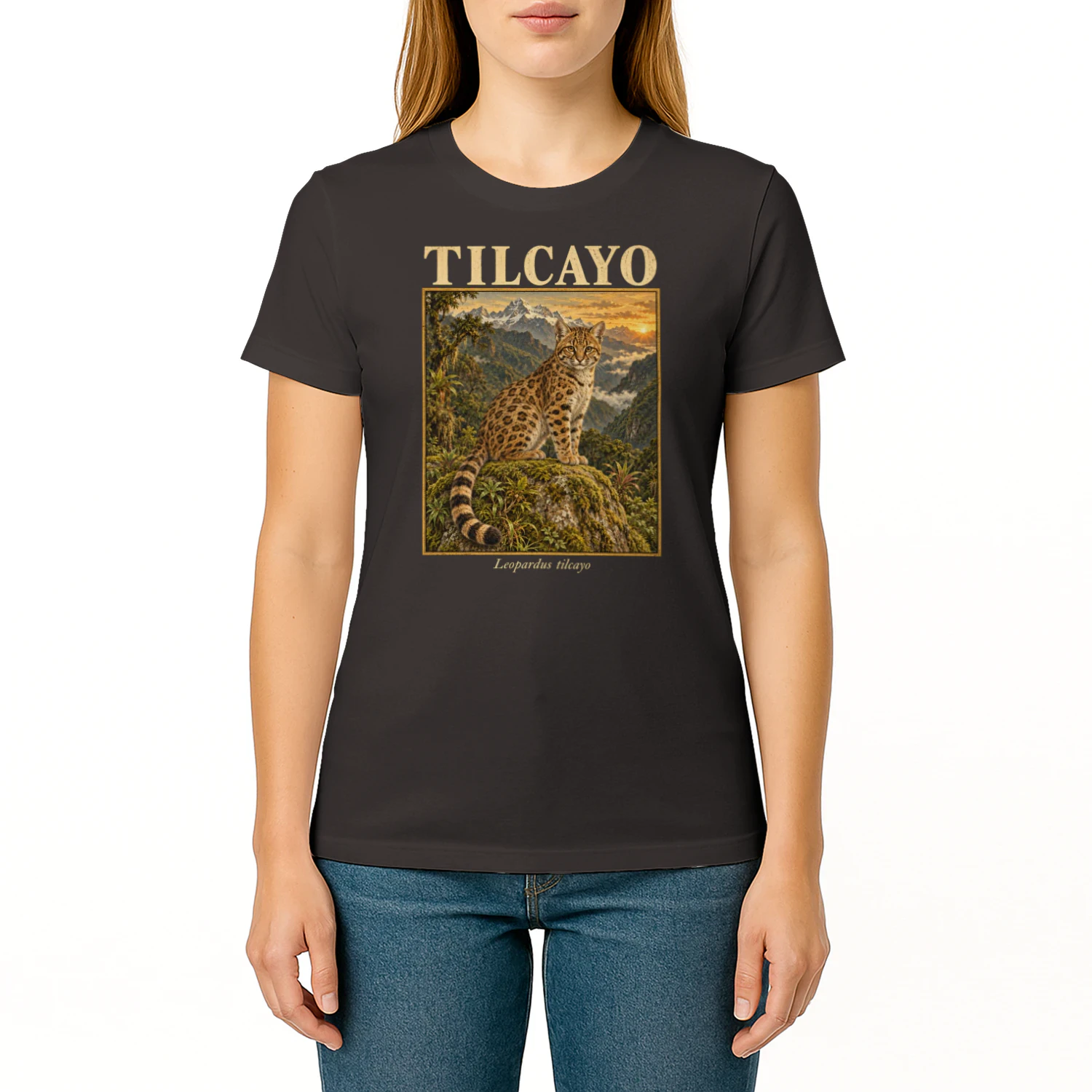 Tilcayo Leopardus Wildkatze Bolivien Zoologie T-Shirt