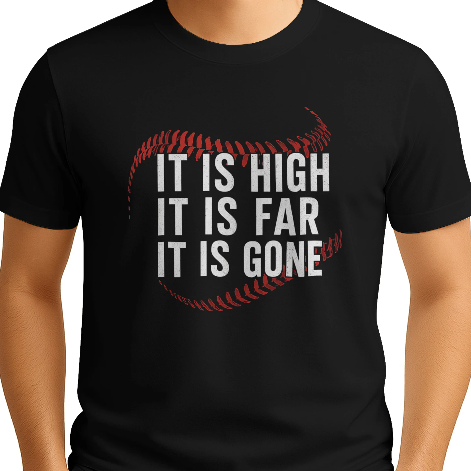 It Is High It Is Far It Is Gone – Vintage Baseball T-Shirt