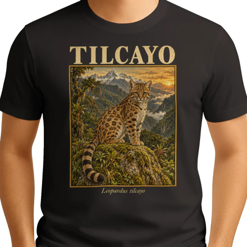 Tilcayo Leopardus Wildkatze Bolivien Zoologie T-Shirt