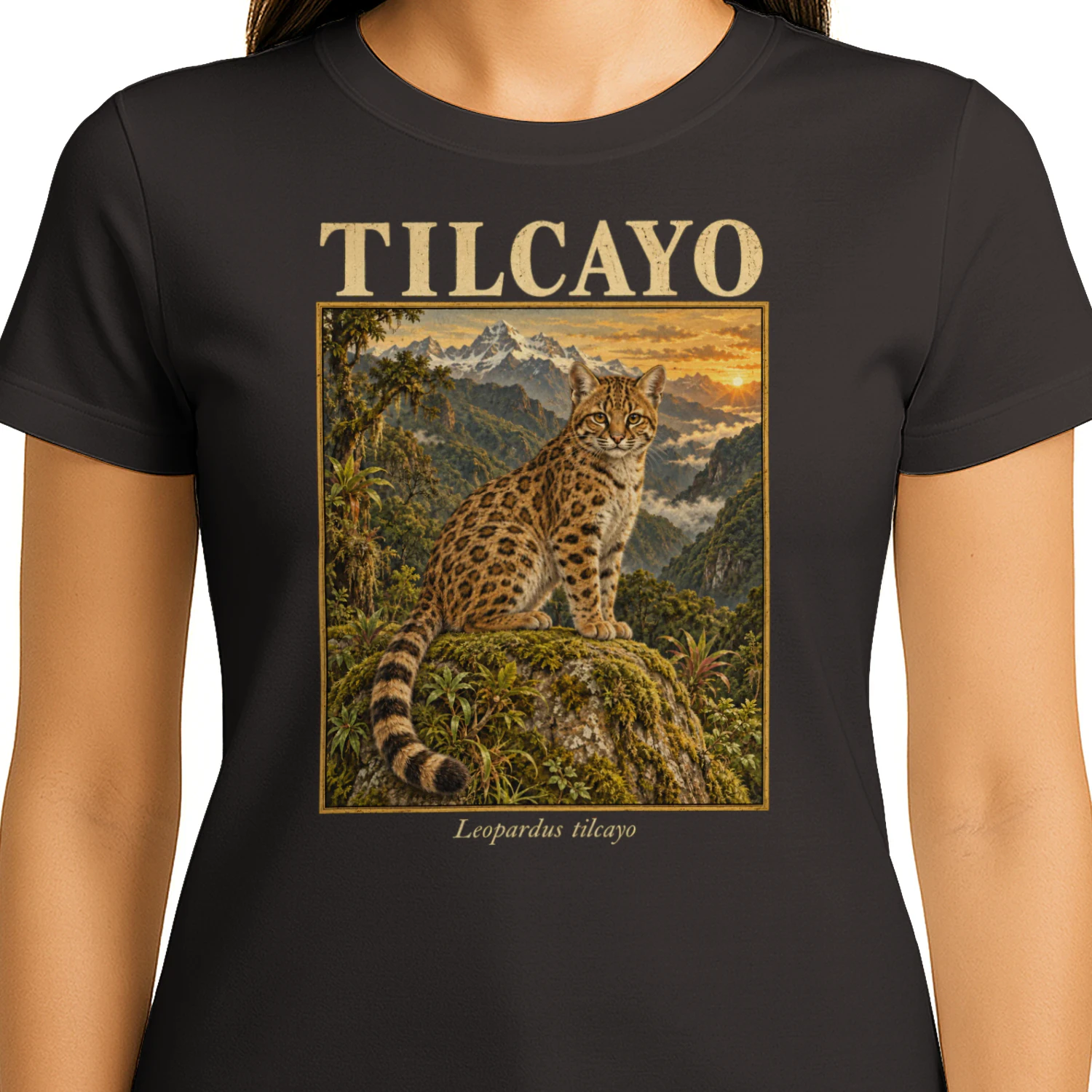 Tilcayo Leopardus Wildkatze Bolivien Zoologie T-Shirt