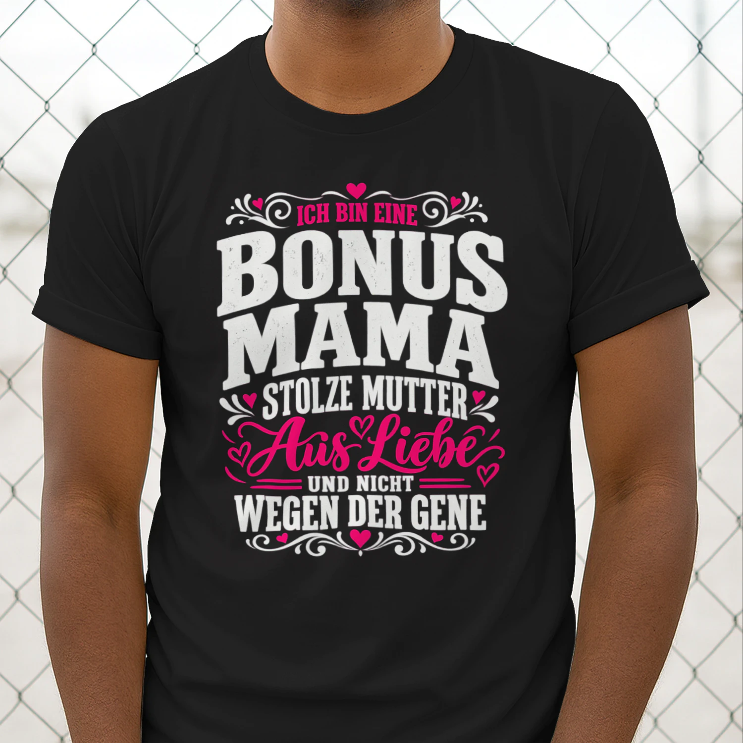 Bonus Mama Mutter Stiefmutter Adoptivmutter Liebe auf Frauen T-Shirt