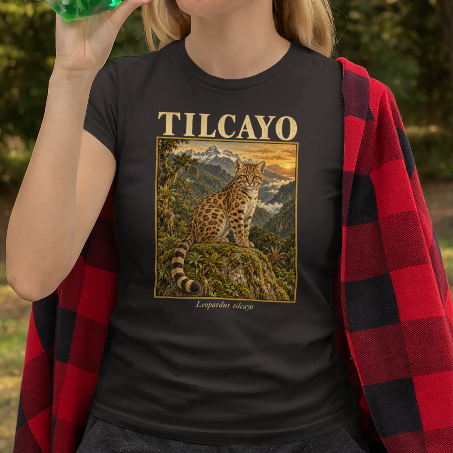 Tilcayo Leopardus Wildkatze Bolivien Zoologie T-Shirt