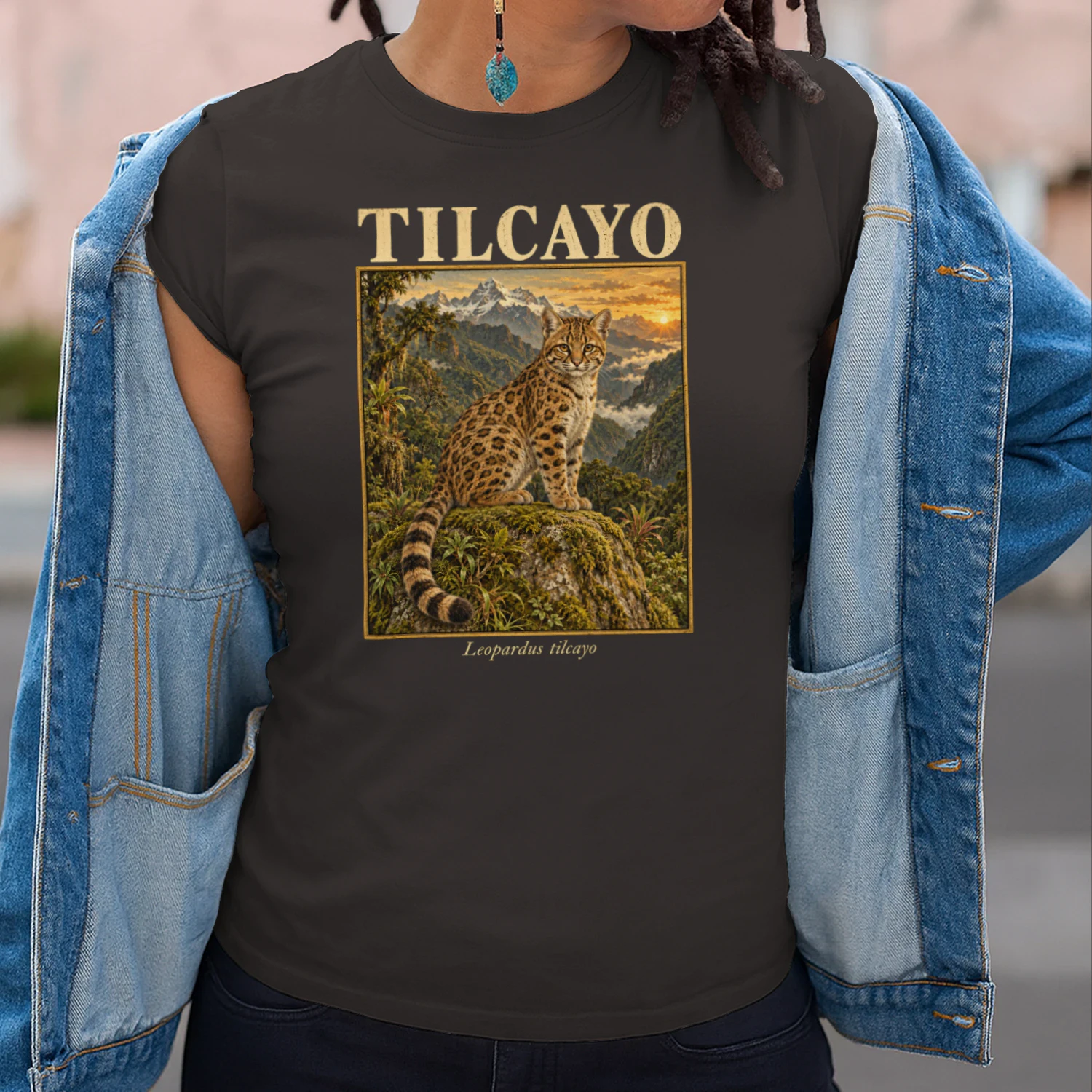 Tilcayo Leopardus Wildkatze Bolivien Zoologie T-Shirt
